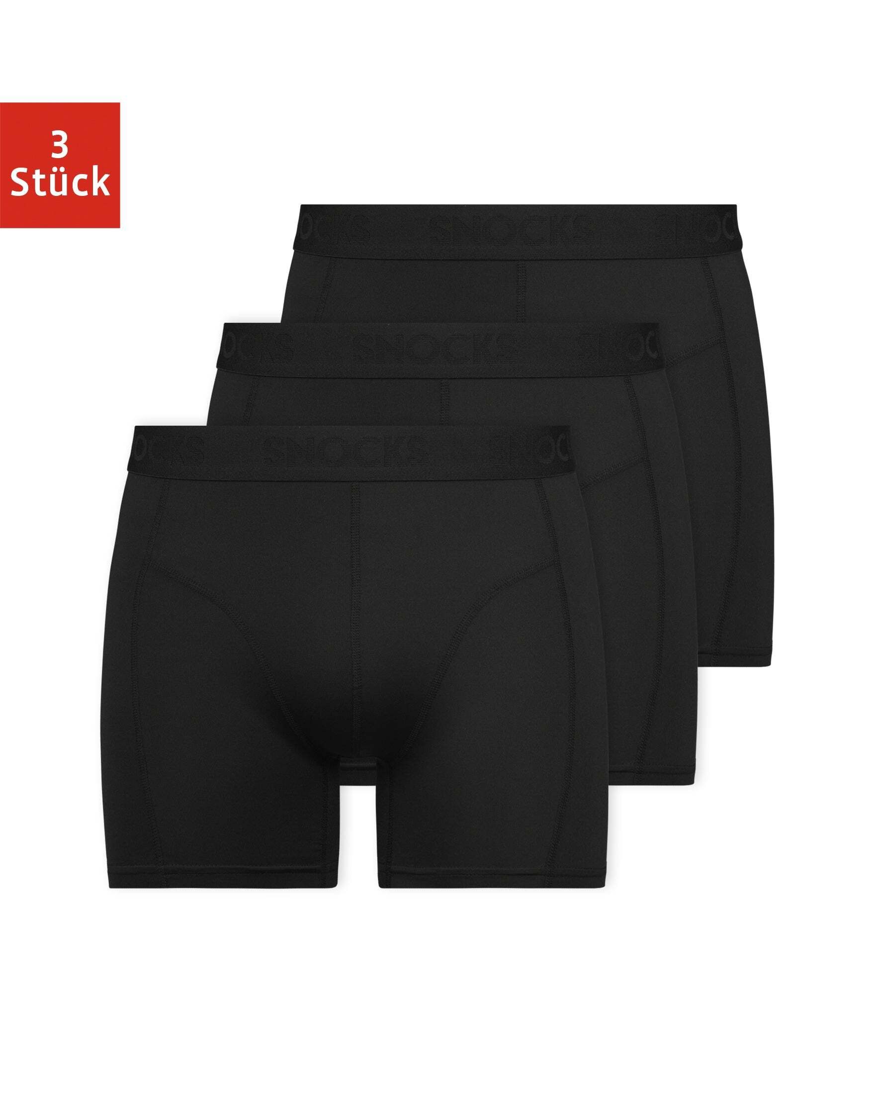 SNOCKS Boxershorts Performance Boxershorts (3-St) mit Mesheinsatz im Schrit günstig online kaufen