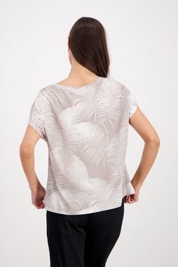 Monari T-Shirt Palmen print Shirt mit Strass