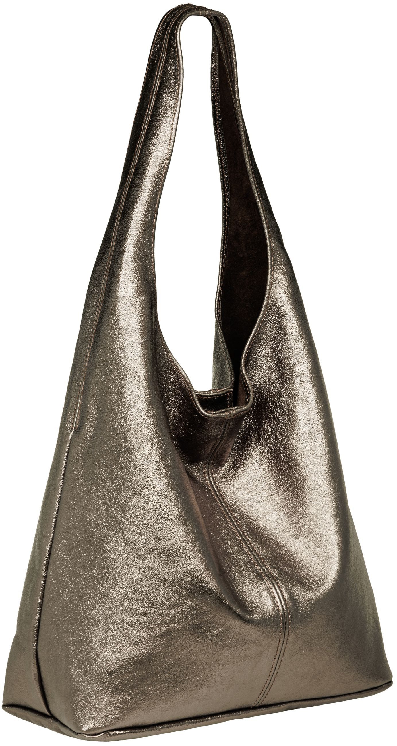 Caspar Schultertasche große Damen Wildleder Tasche Hobo Bag - CLASSIC LINE günstig online kaufen