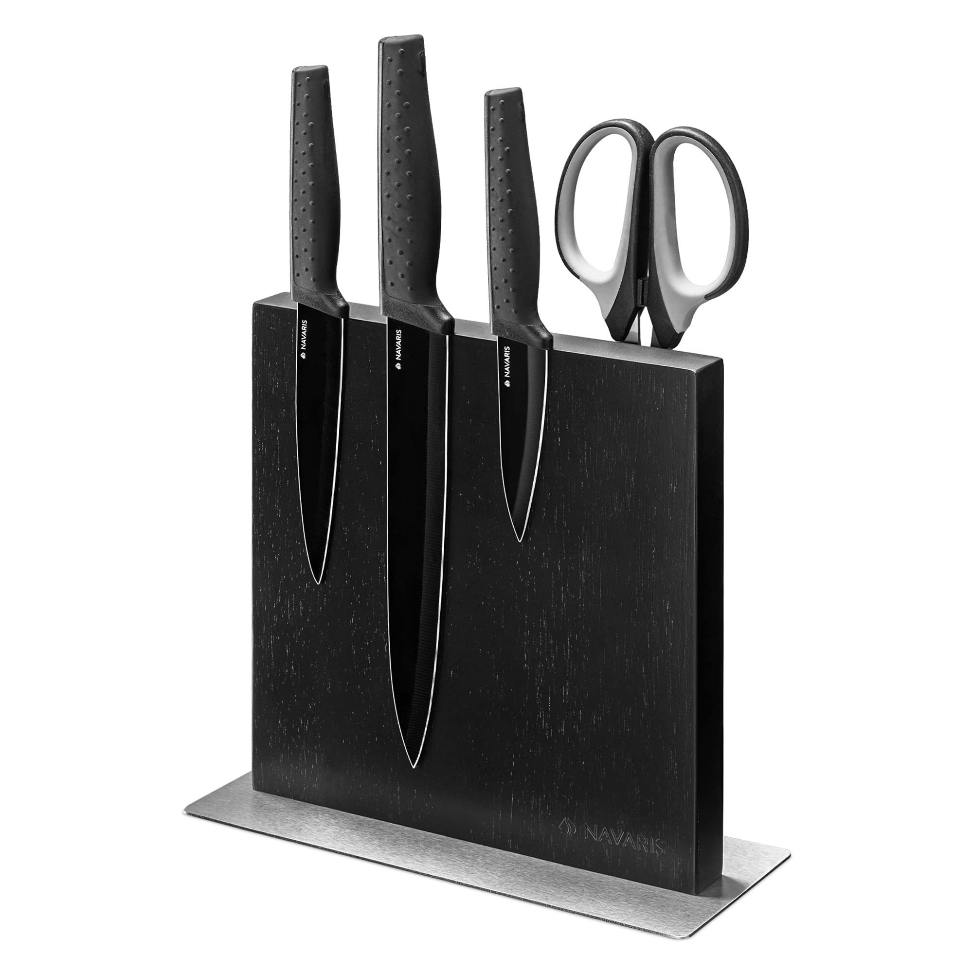Navaris Universalküchenmesser Navaris Messerhalter magnetisch Kautschuk doppelseitig