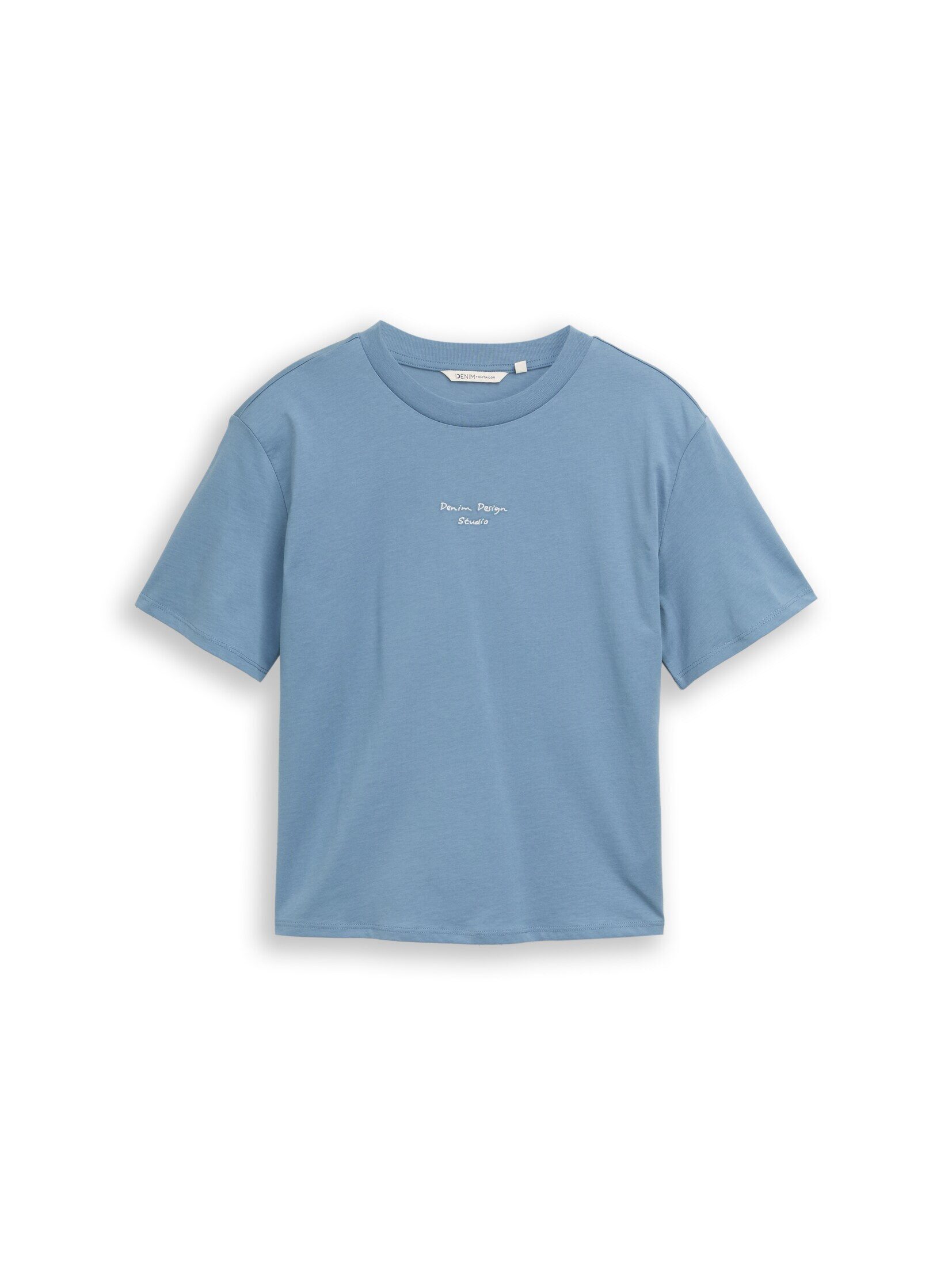 TOM TAILOR Denim T-Shirt T-Shirt Boxy Fit T-Shirt mit Stickerei günstig online kaufen