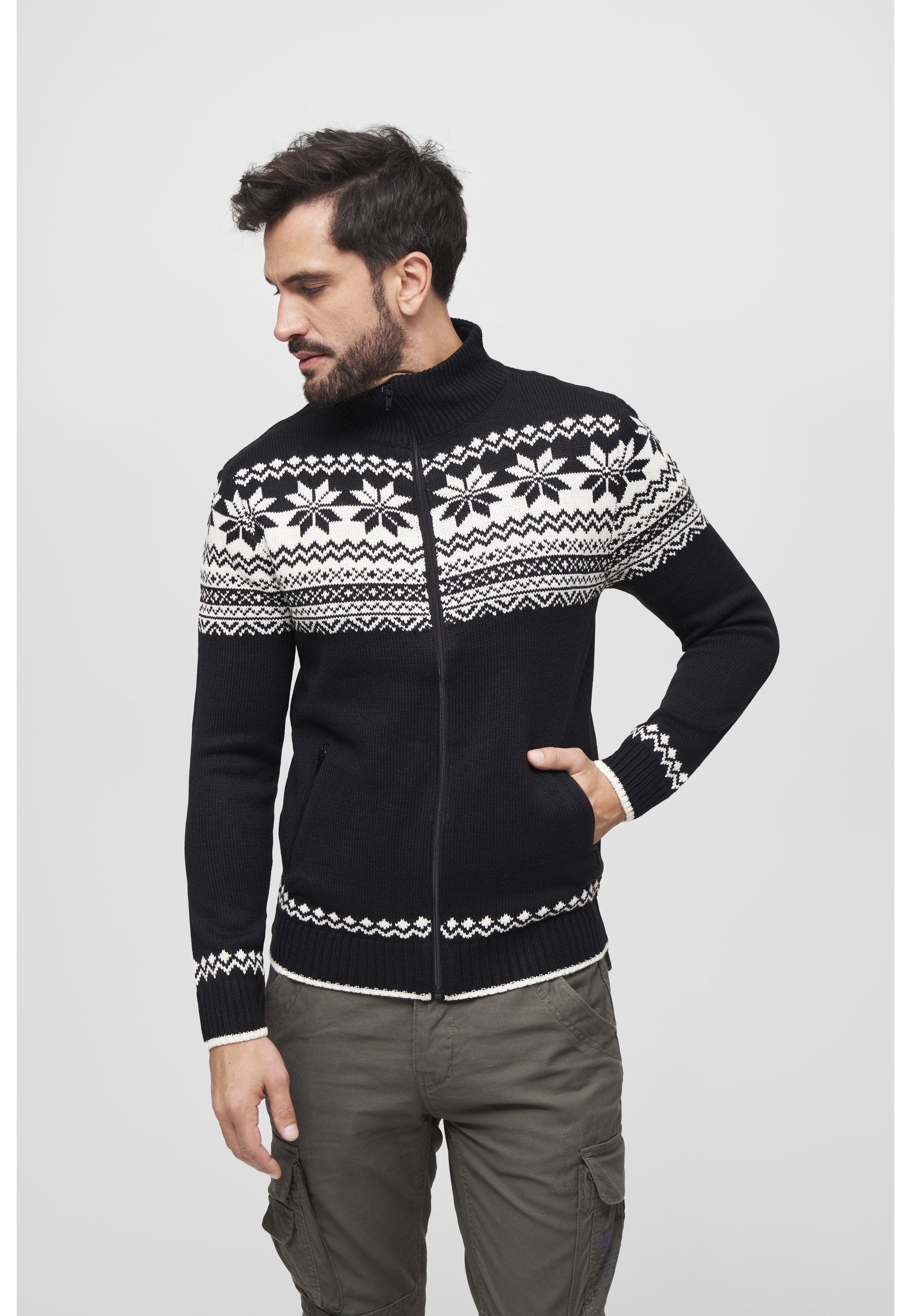 Brandit Strickjacke Brandit Herren Cardigan Norweger (1-tlg)