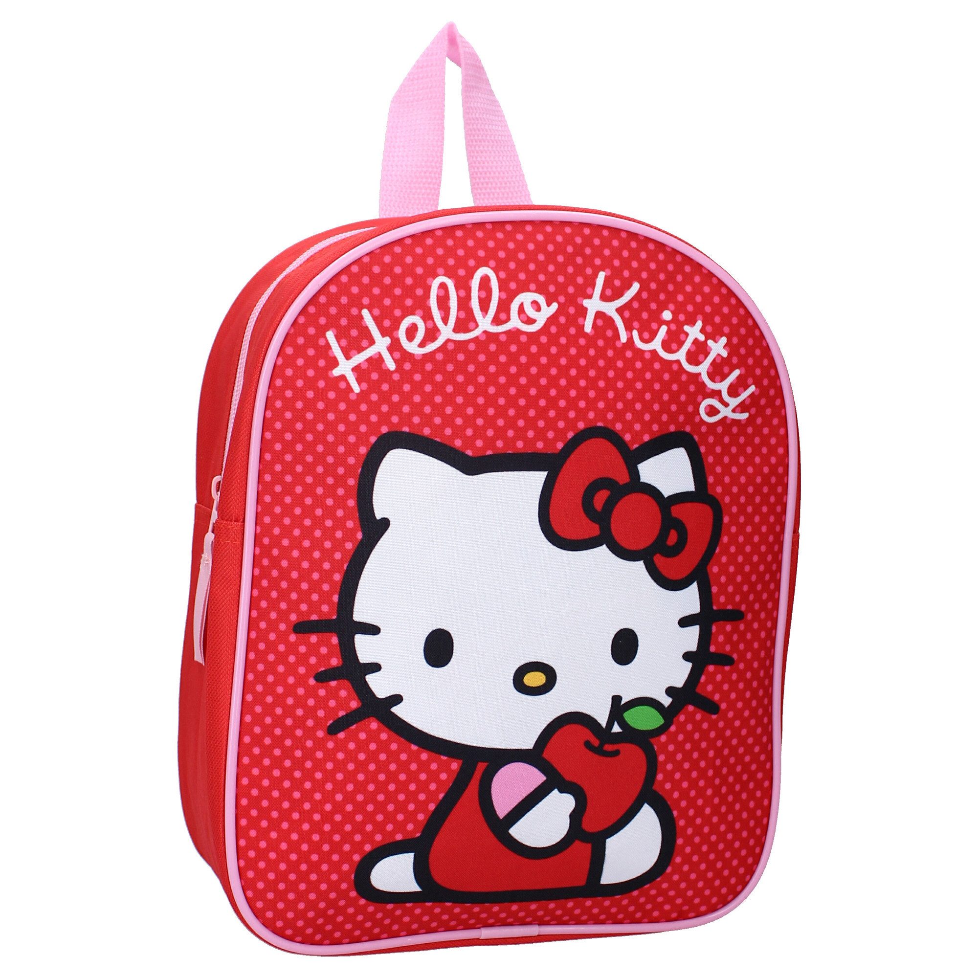 Hello Kitty Kinderrucksack Rucksack – Mit geräumigem Hauptfach und verstellbaren Schultergurten