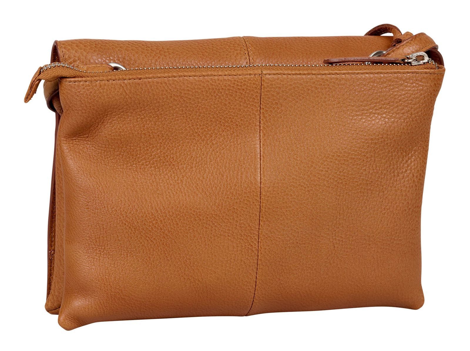 Burkely Umhängetasche Double Pocket Flap Bag, aus echtem Leder