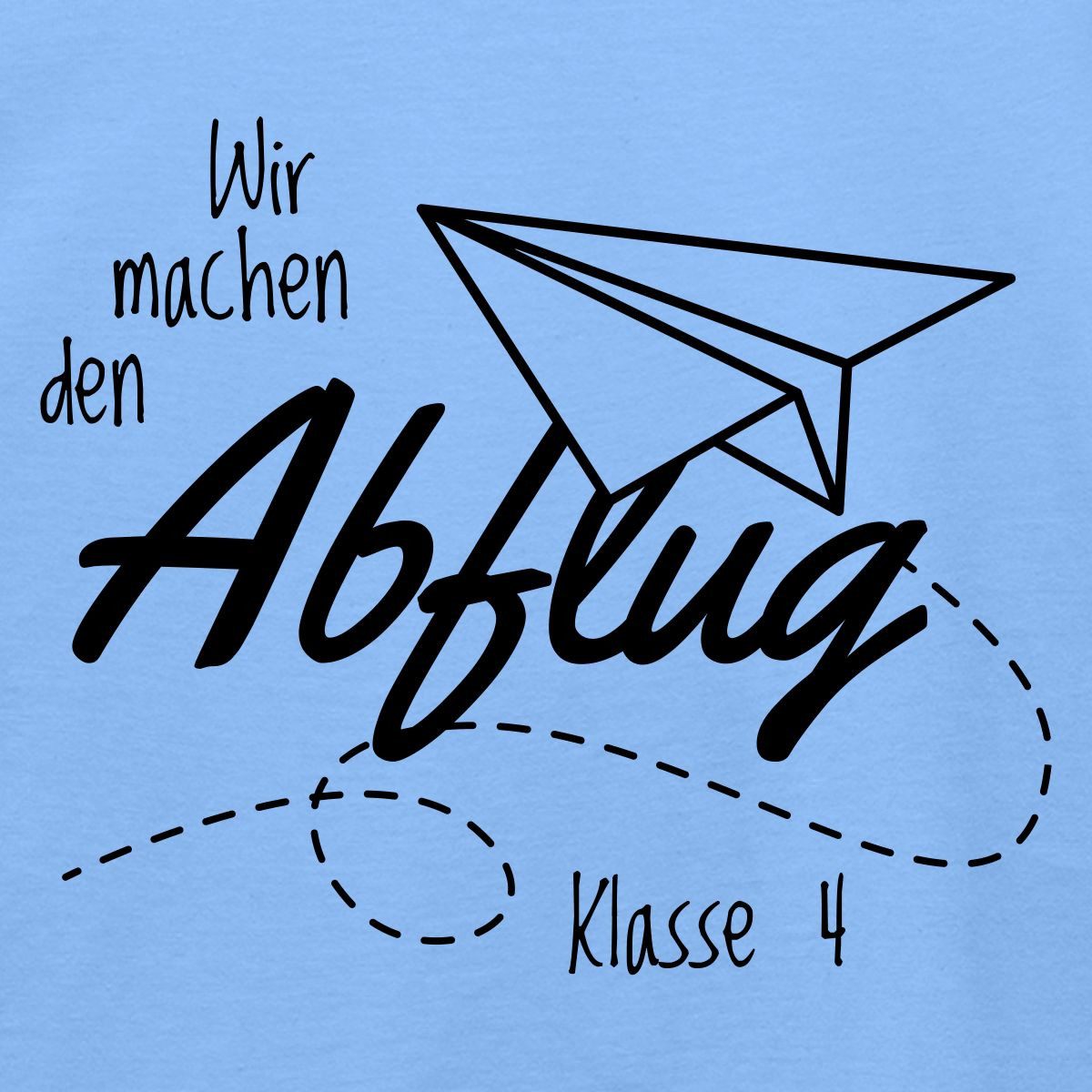 Spreadshirt T-Shirt Klasse 4 Abschied Abflug Grundschule Kinder T-Shirt (1-tlg)