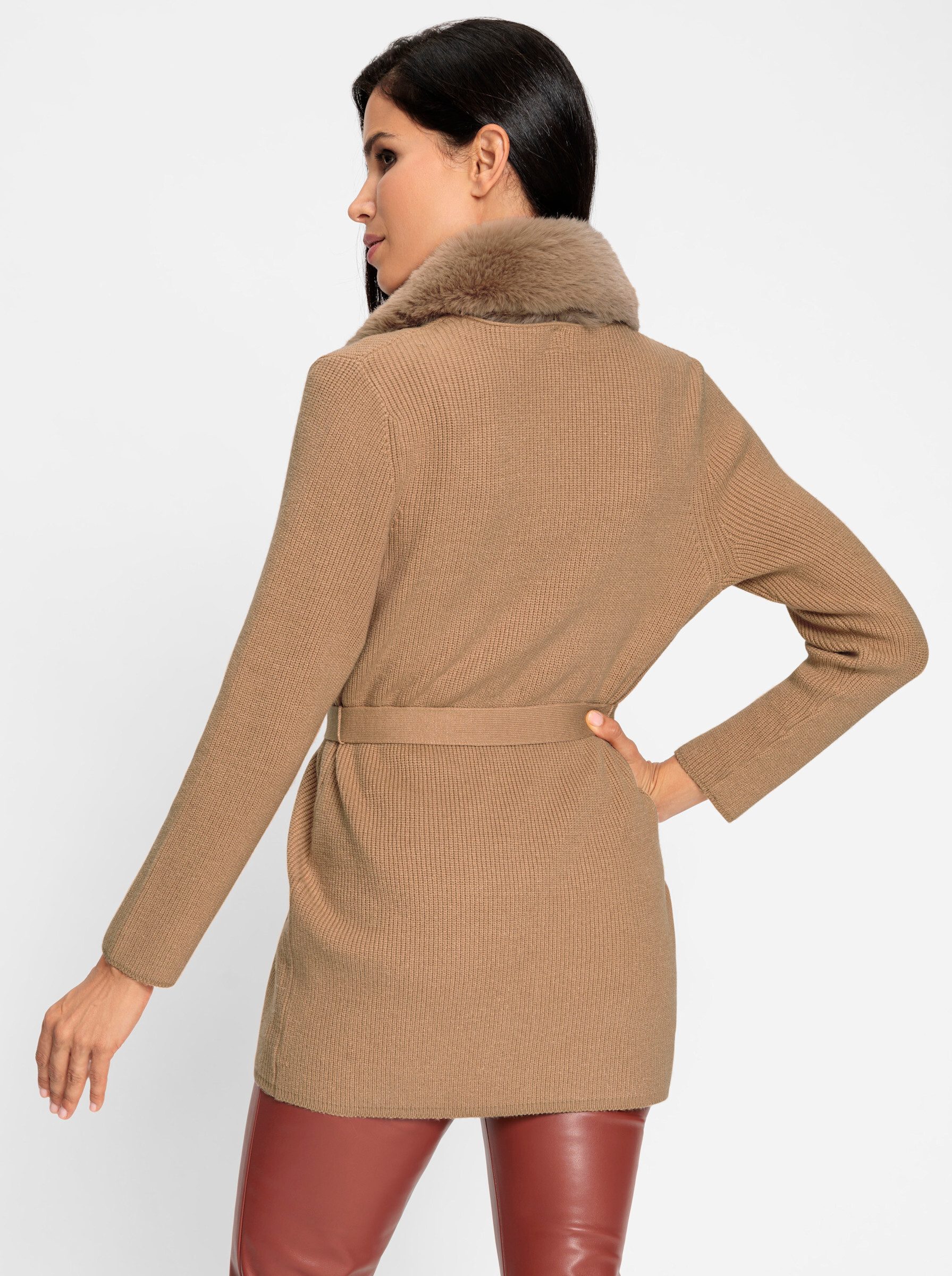 heine Strickjacke Strickjacke Langarm Rippoptik