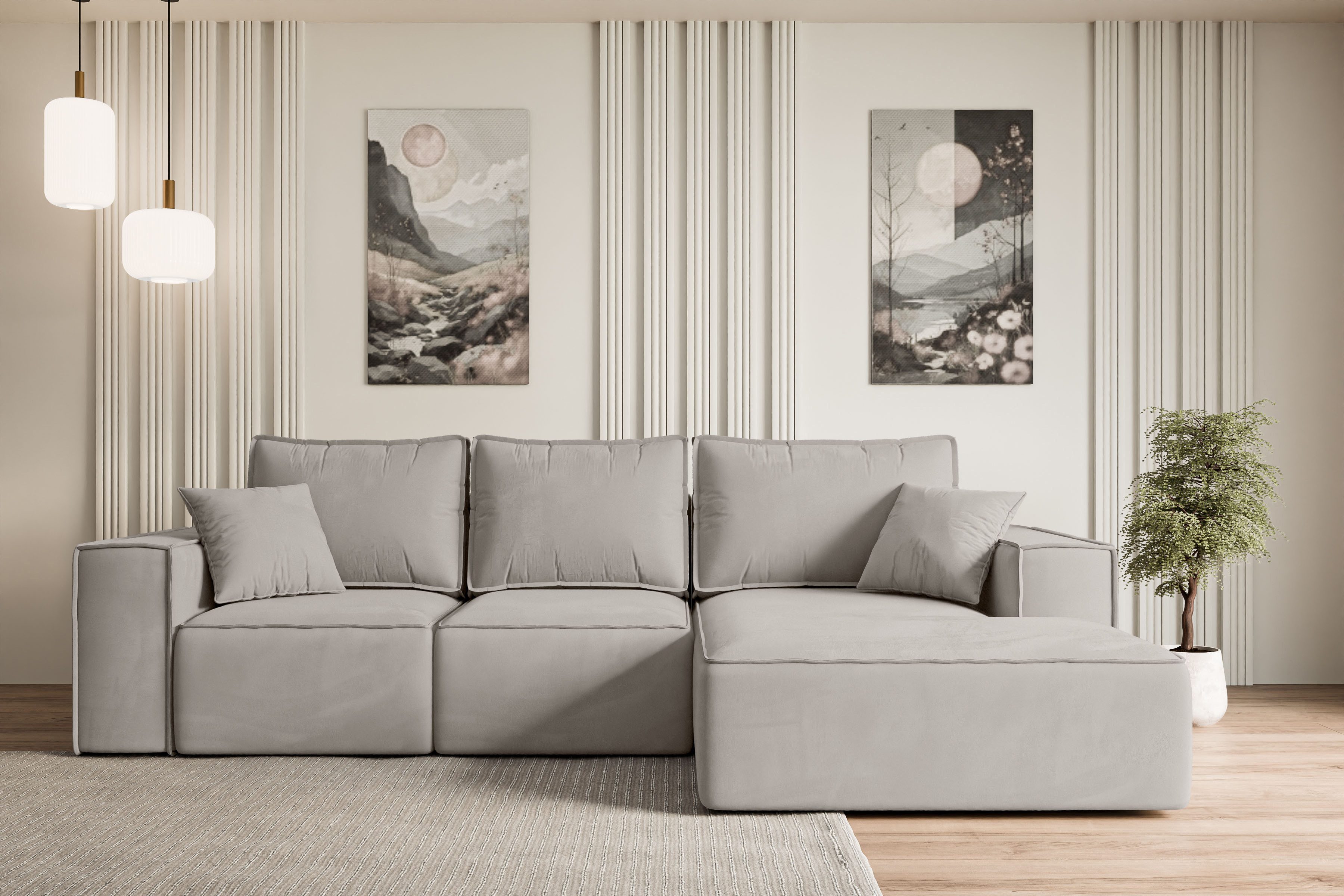 ALTDECOR Ecksofa SERRA-L-S, Couch mit Schlaffunktion, günstig online kaufen