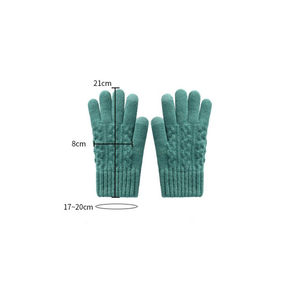 (Paar) HOME Freizeit Grün-1 Handschuhe für Strickhandschuhe Sporthandschuhe und Strick Touchscreen Winterhandschuhe Täglich, LAPA Warme Damen Outdoor Elastizität Radfahren