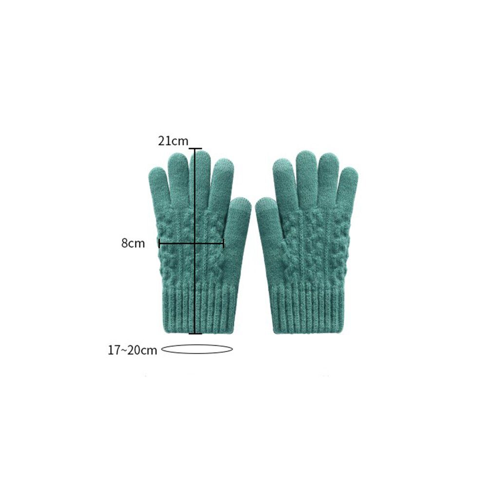 und Radfahren Handschuhe Warme Hellviolett-1 Elastizität Strickhandschuhe HOME LAPA Winterhandschuhe für (Paar) Täglich, Touchscreen Sporthandschuhe Outdoor Damen Strick Freizeit