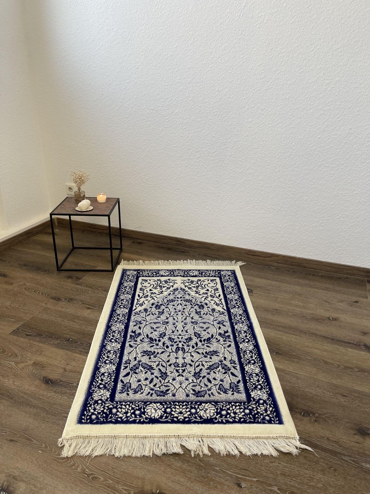 Orientteppich Gebetsteppich Namaz weich Seccade Muslim Gebetsmatte Gebet weich, sanft, Lila-blau moeby24