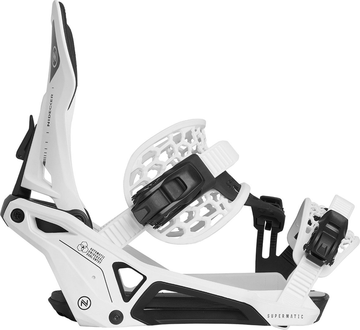 Nidecker Snowboardbindung NIDECKER SUPERMATIC Bindung white