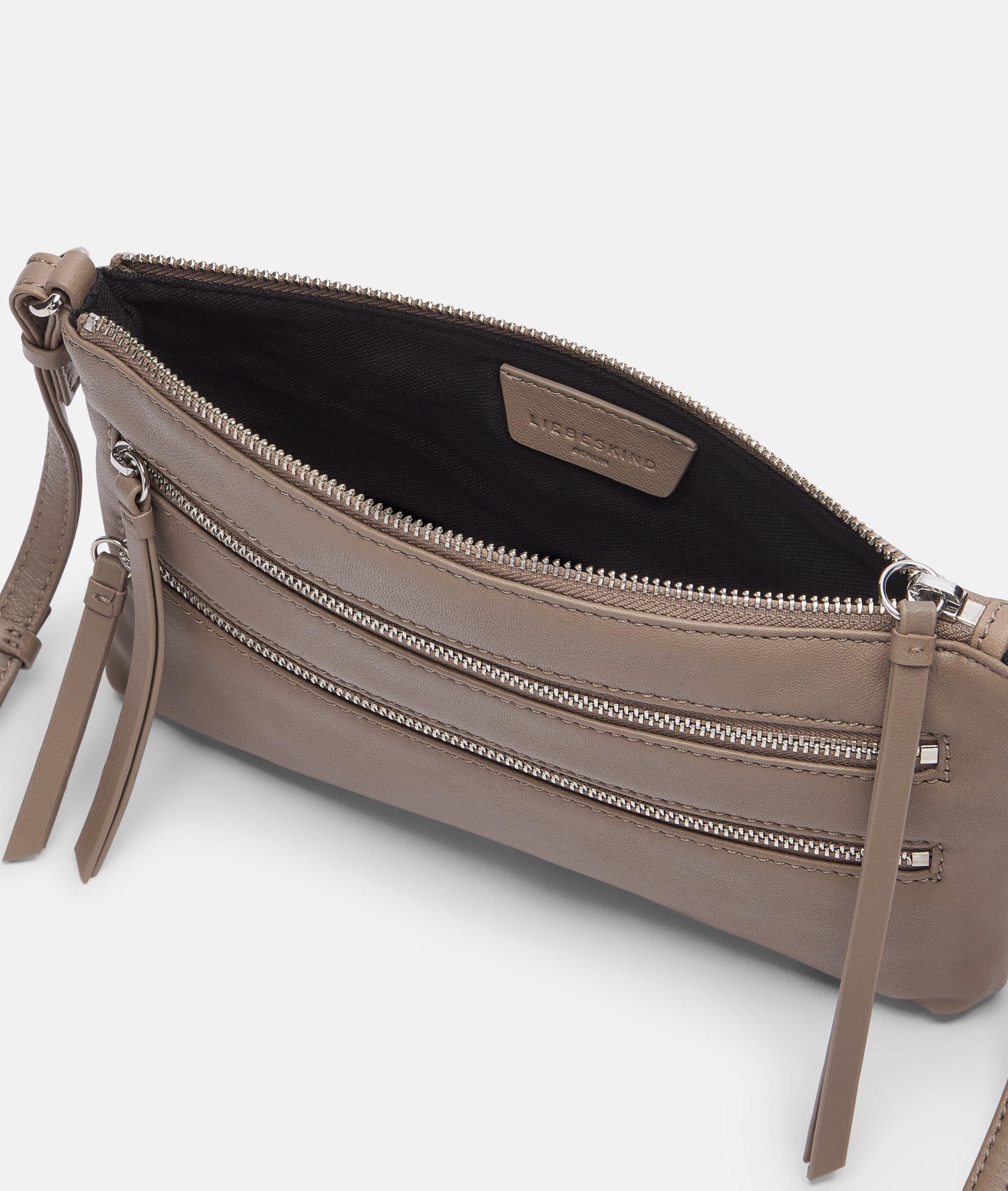 Liebeskind Berlin Schultertasche Crossbody, Handliche Umhängetasche aus weichem Schafsleder