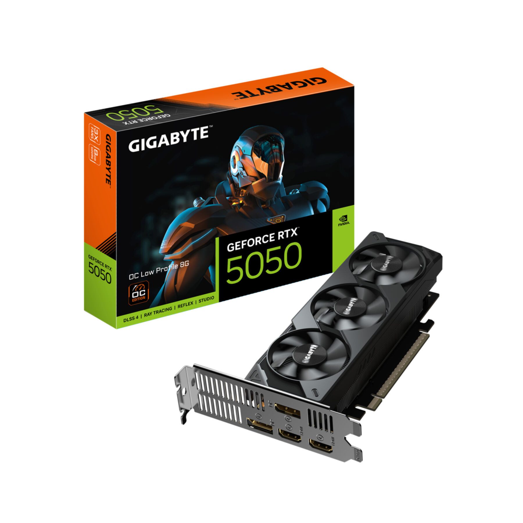 Gigabyte GeForce RTX 5050 OC Low Profile 8G Grafikkarte - 8GB GDDR6, 128bit, PC Grafikkarte