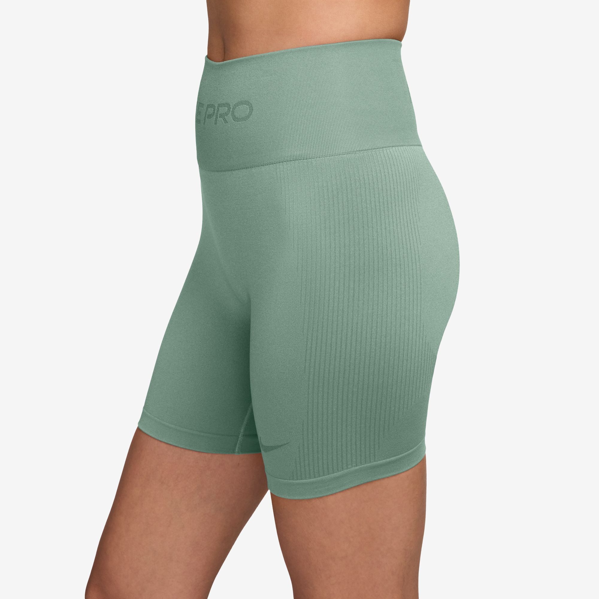 Nike Trainingstights Nike Pro Seamless Women's Dri-FIT High-Waisted 5" Biker Shorts nahtloses Design, hoher Bund