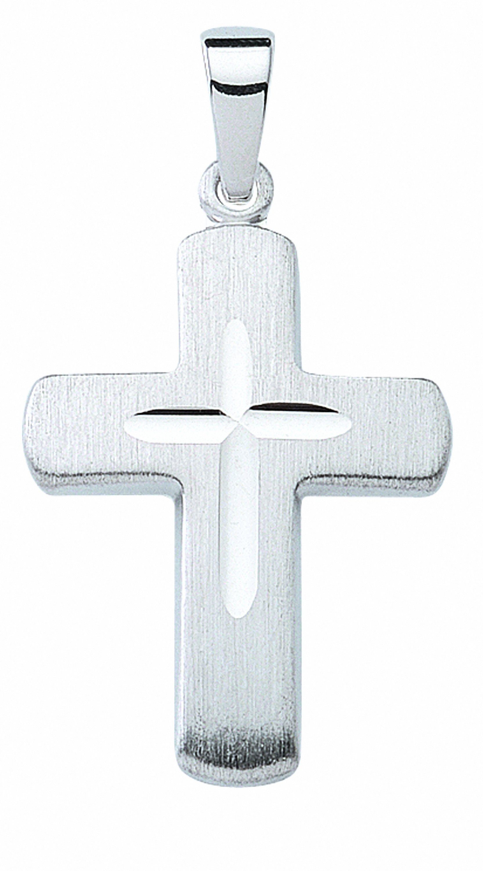Adelia´s Kette mit 925 Schmuckset Halskette Kreuz Set Anhänger - Anhänger, Silber mit