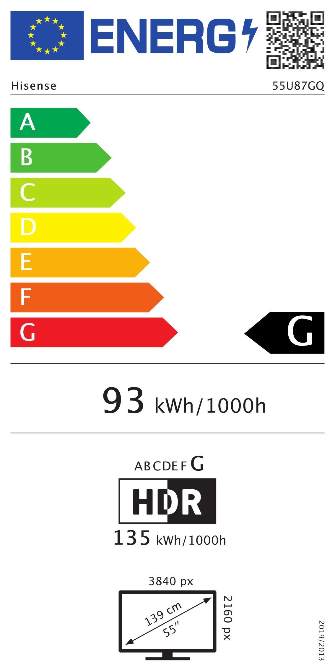 Energieeffizienzklasse: G