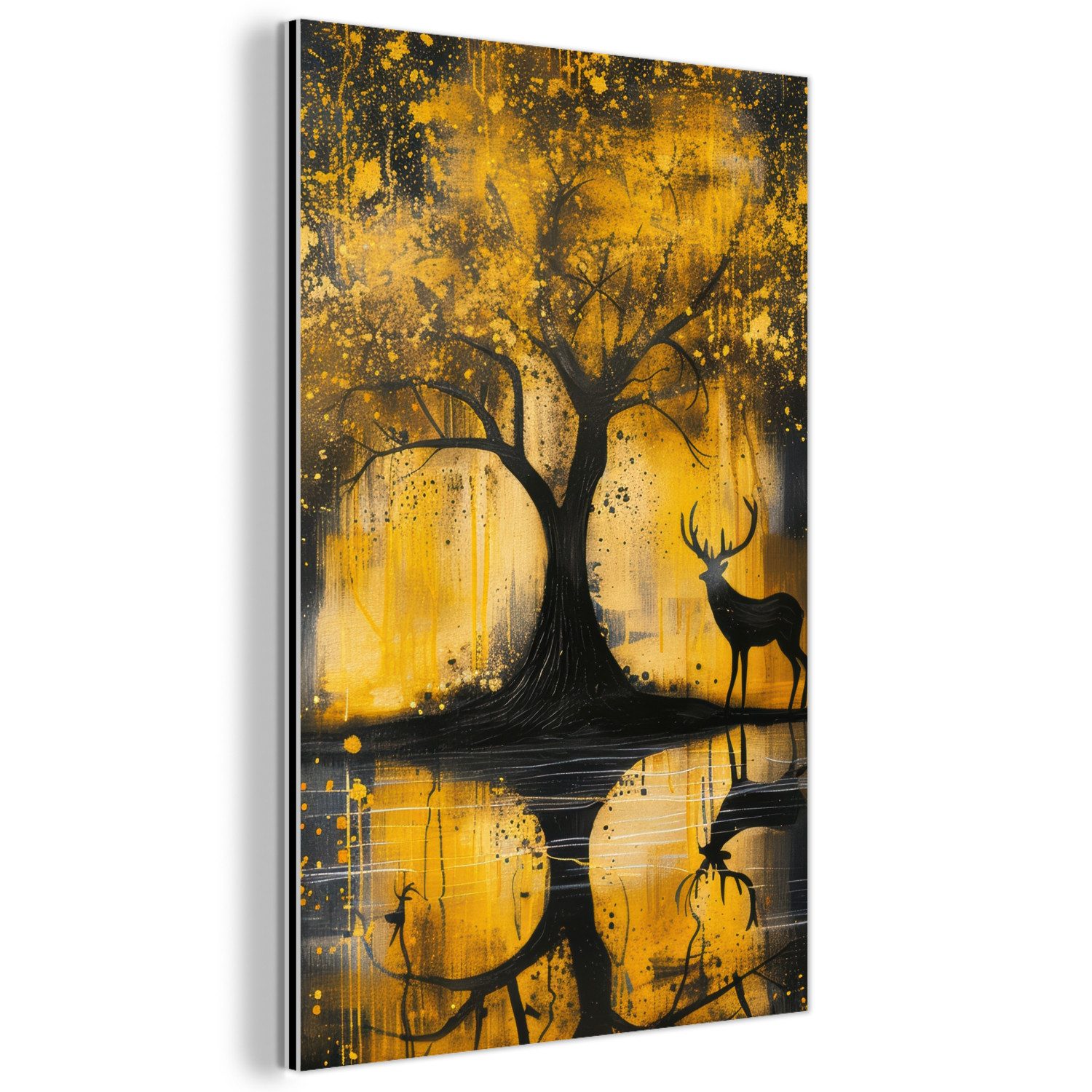 MuchoWow Metallbild Baum - Lackierung - günstig online kaufen