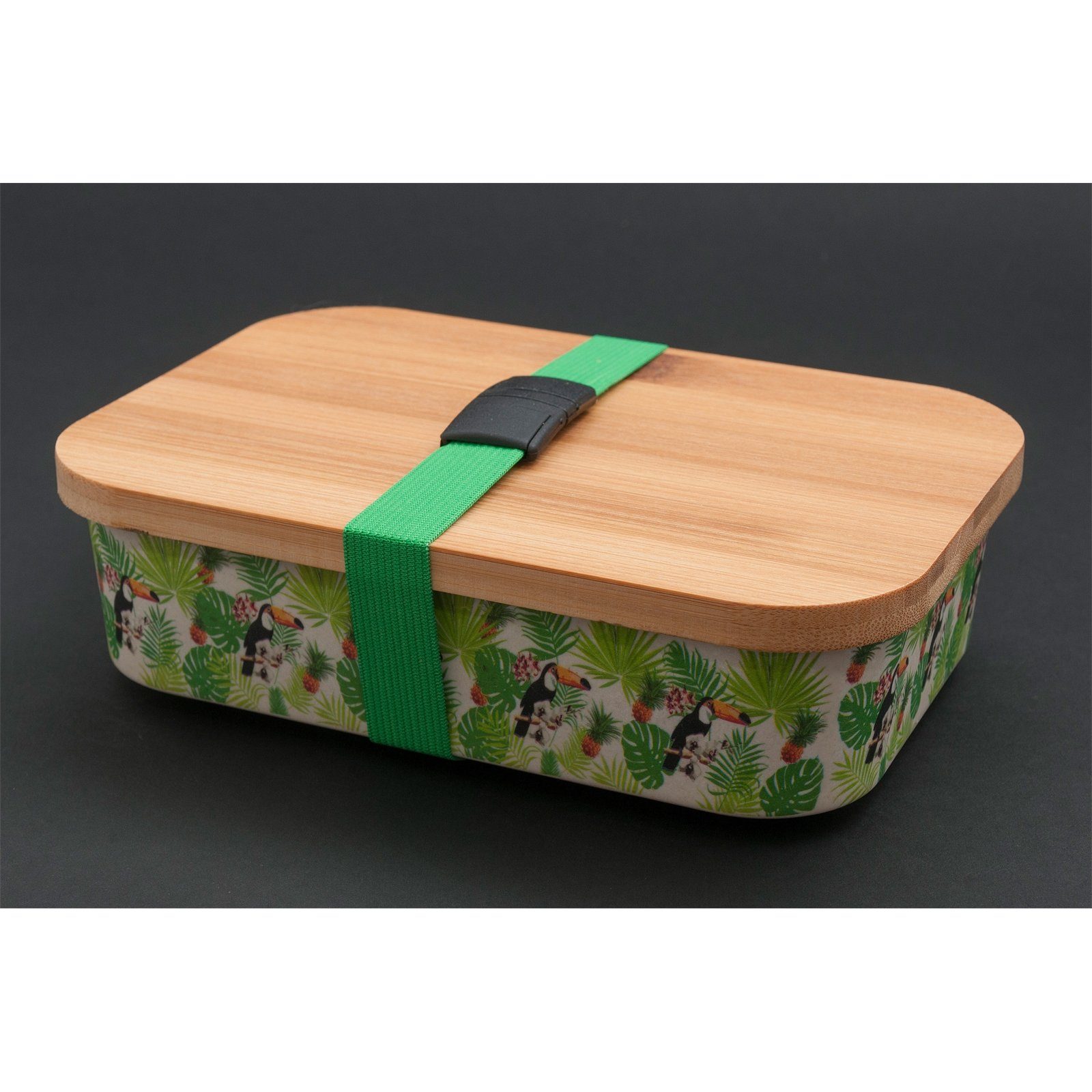 Holz, Neuetischkultur Brotdose Brotzeitdose Brotbox Lunchbox Natur Bunt, Kunststoff/Holz, Vesperdose Sandwichbox (1-tlg), Lunchbox Kunststoff,