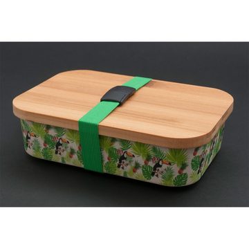 Neuetischkultur Lunchbox Brotdose Kunststoff/Holz, Kunststoff, Holz, (Stück, 1-tlg., Die Lieferung erfolgt ohne Dekoration), Lunchbox Brotbox Vesperdose Brotzeitdose Sandwichbox