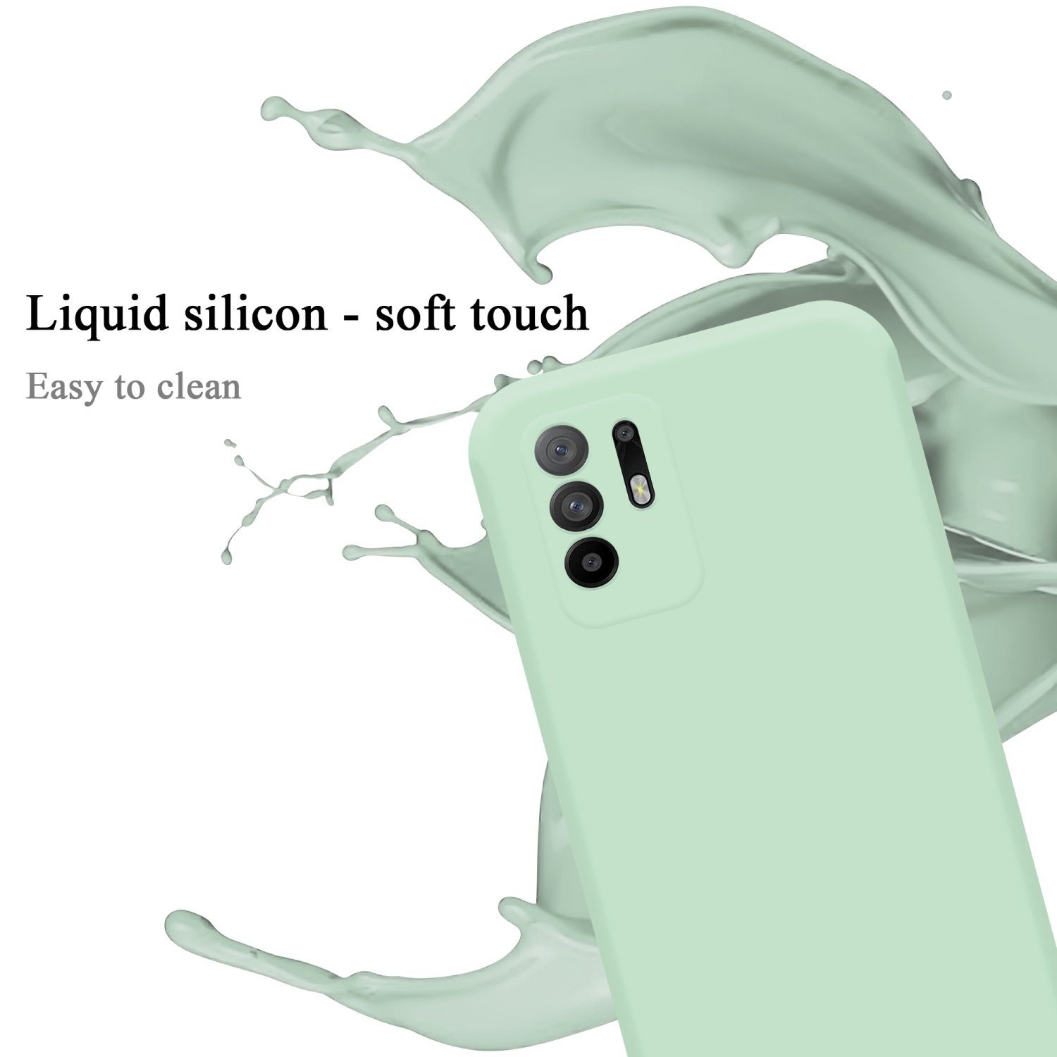 Cadorabo Handyhülle für Oppo A94 5G Hülle Oppo A94 5G, Flexible Hülle TPU Silikon Schutzhülle Back Cover Case