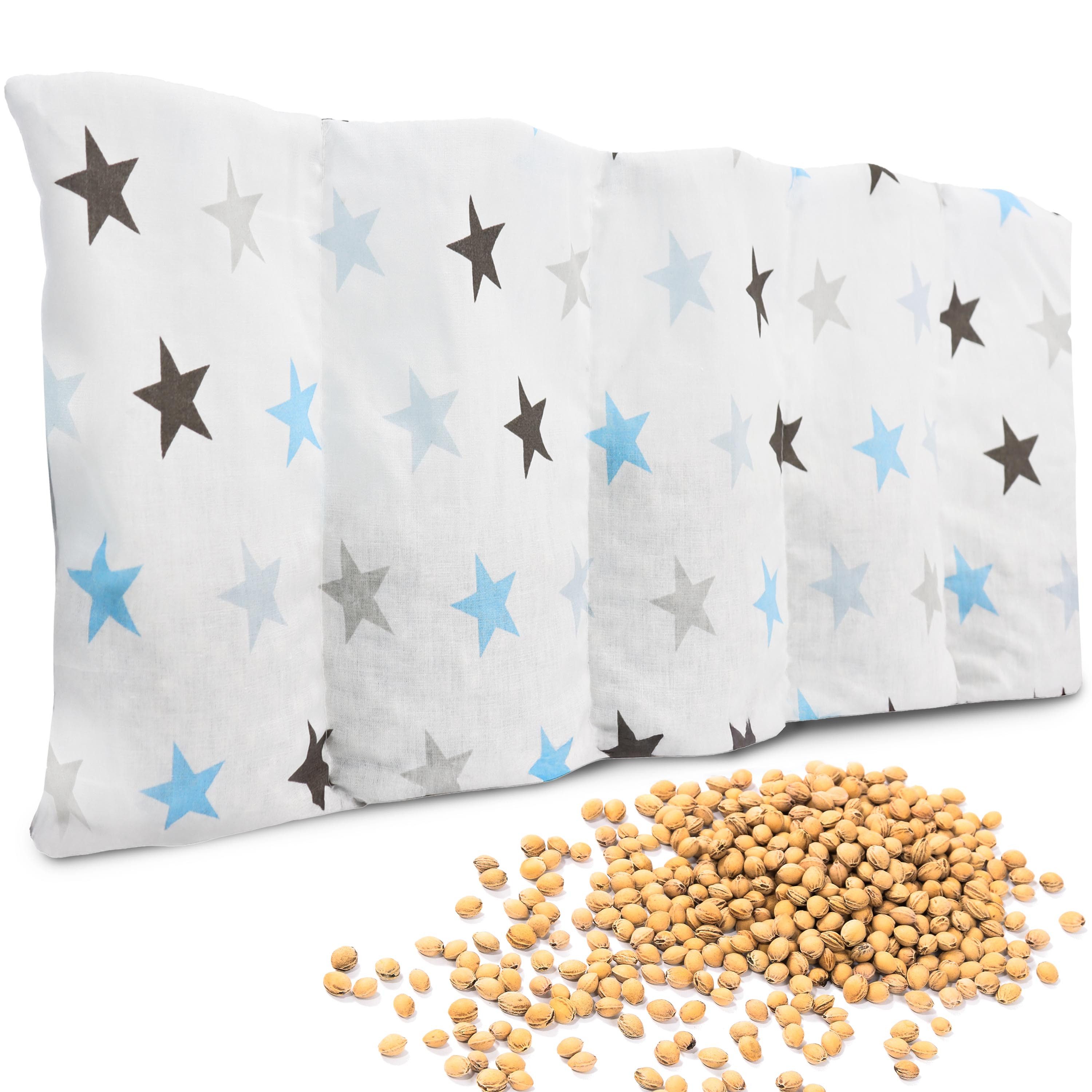 Amilian Kirschkernkissen für Mikrowelle 55x20cm - Körnerkissen - Wärmekissen, 100% Kirschkerne, Kirschkernkissen groß - Heizkissen, Kältekissen - für Nacken und Schulter, Rücken, Bauch