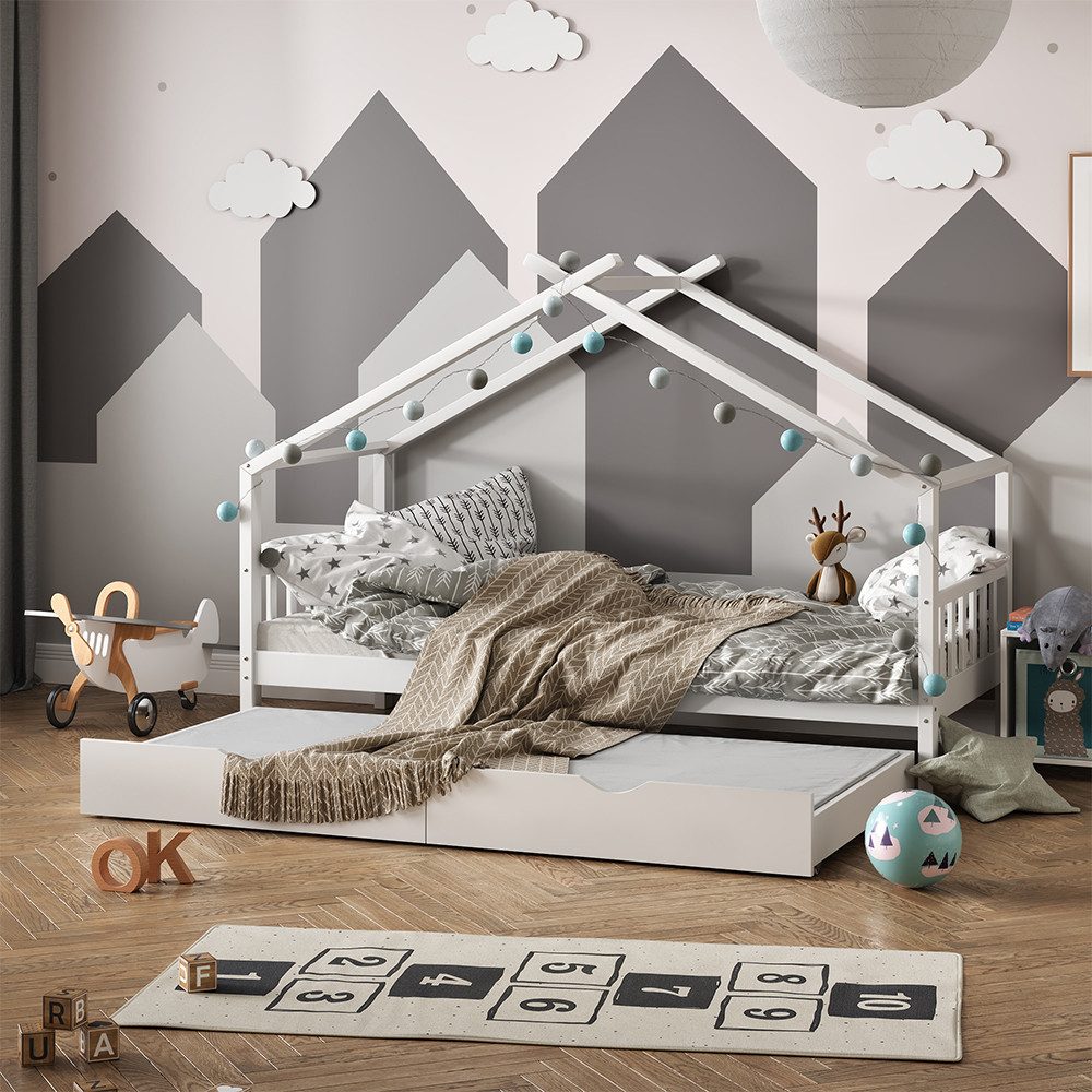 Kindermatratze, Weiß, 90 x 190 cm H2 Härtegrad, VitaliSpa®, 10 cm hoch