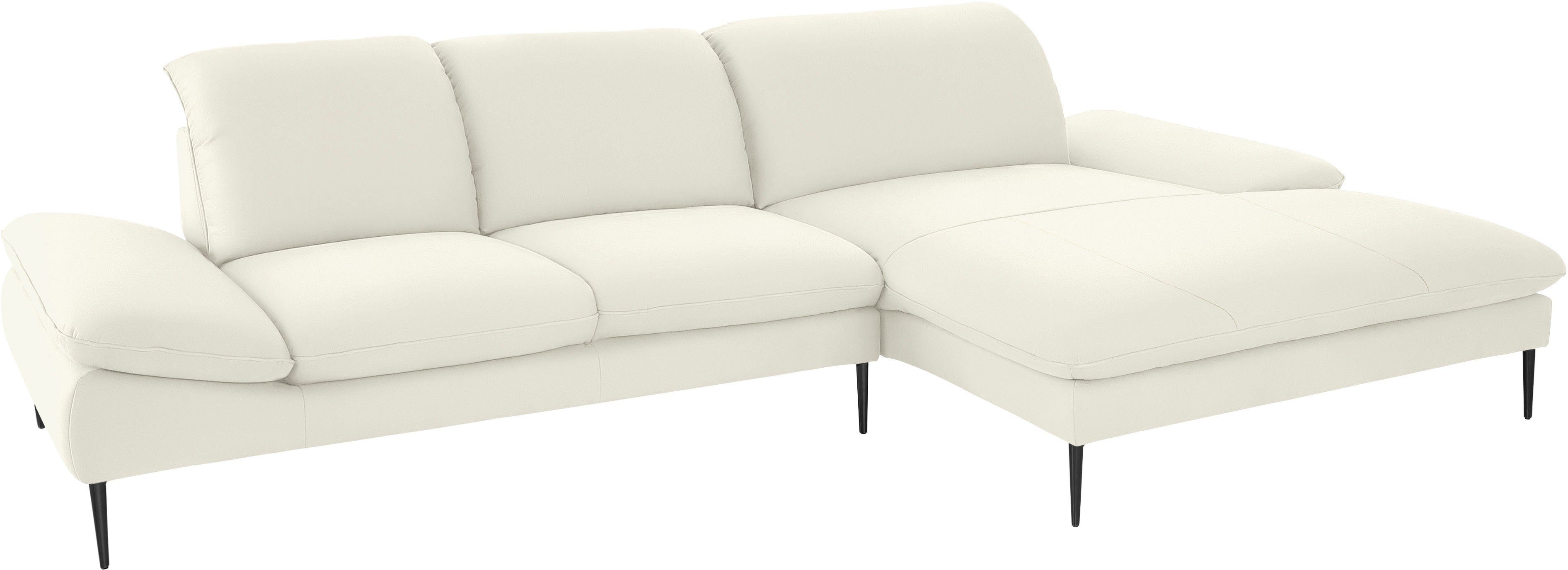 W.SCHILLIG Ecksofa enjoy&MORE, Designsofa, bequem, zeitlos und elegant, L-Form, Sitztiefenverstellung, Füße schwarz pulverbeschichtet, Breite 340 cm. € 5.149,99