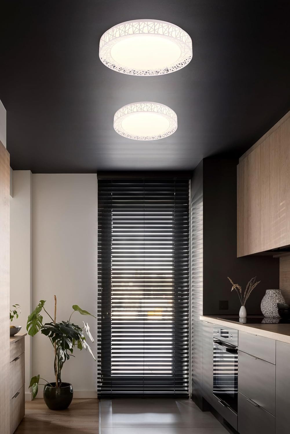 lightling LED Deckenleuchte Claus, LED fest integriert, Tageslichtweiß, Dimmer, Lichtfarbe einstellbar, Memory Funktion, SWITCH-Dimmer, weiß