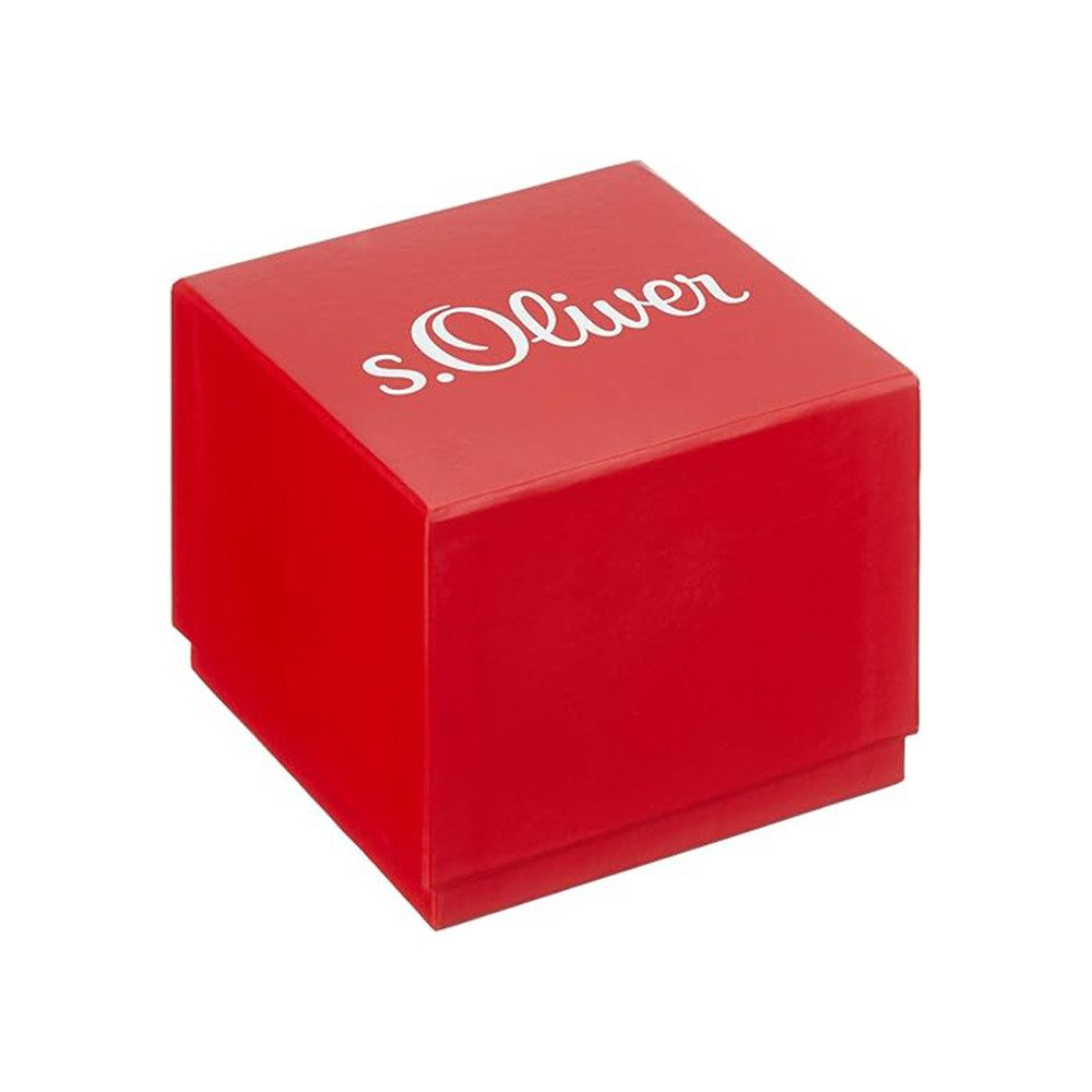 s.Oliver Quarzuhr s.Oliver Armbanduhr mit Silikonarmband SO-4247-PQ, s.Oliver Armbanduhr mit Silikonarmband