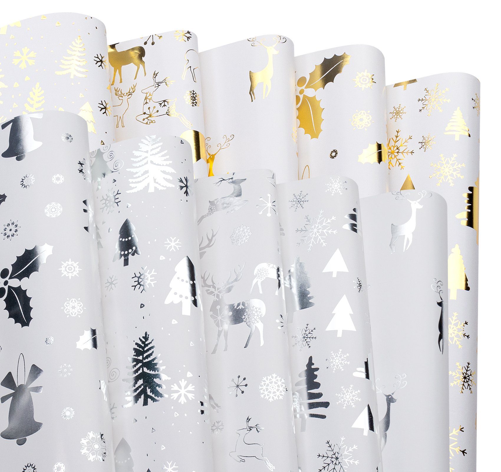Geschenkpapier 10 Rollen Verpackungspapier