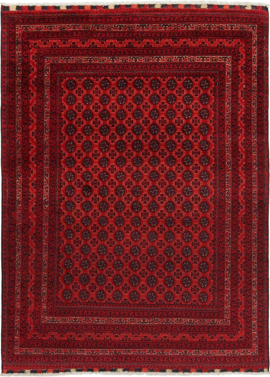 Orientteppich Afghan Mauri 146x200 Handgeknüpfter Orientteppich, Nain Trading, rechteckig, Höhe: 6 mm