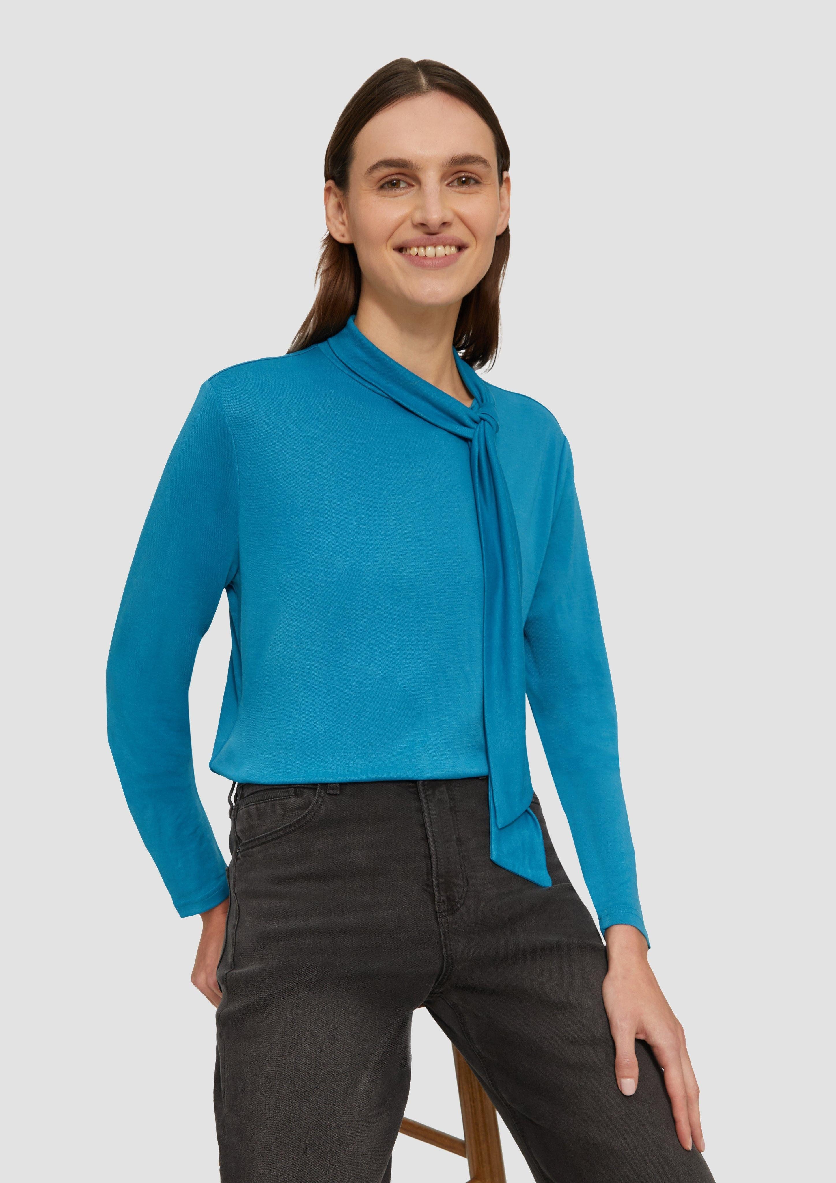 s.Oliver Langarmshirt Elastisches Longsleeve aus Modalmix günstig online kaufen