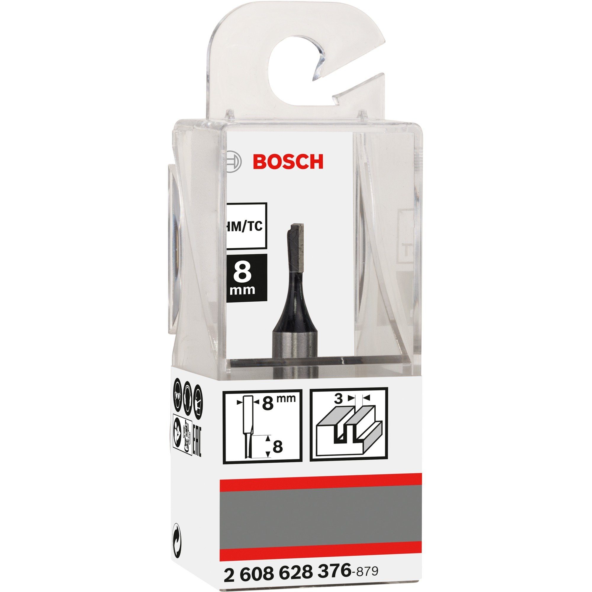 BOSCH Fräse Bosch Professional Nutfräser Ø for Wood, Standard