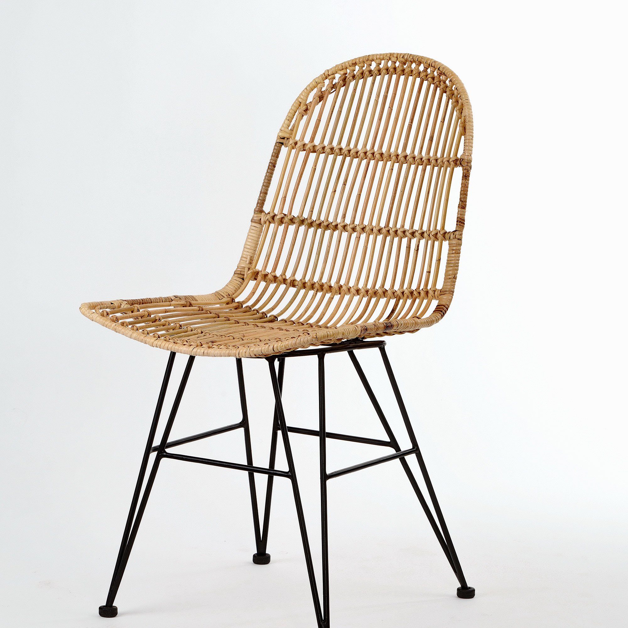 Lycce Bistrostuhl Rattanstuhl VIVI Korbstuhl Flechtstuhl modernes Design - handarbeit