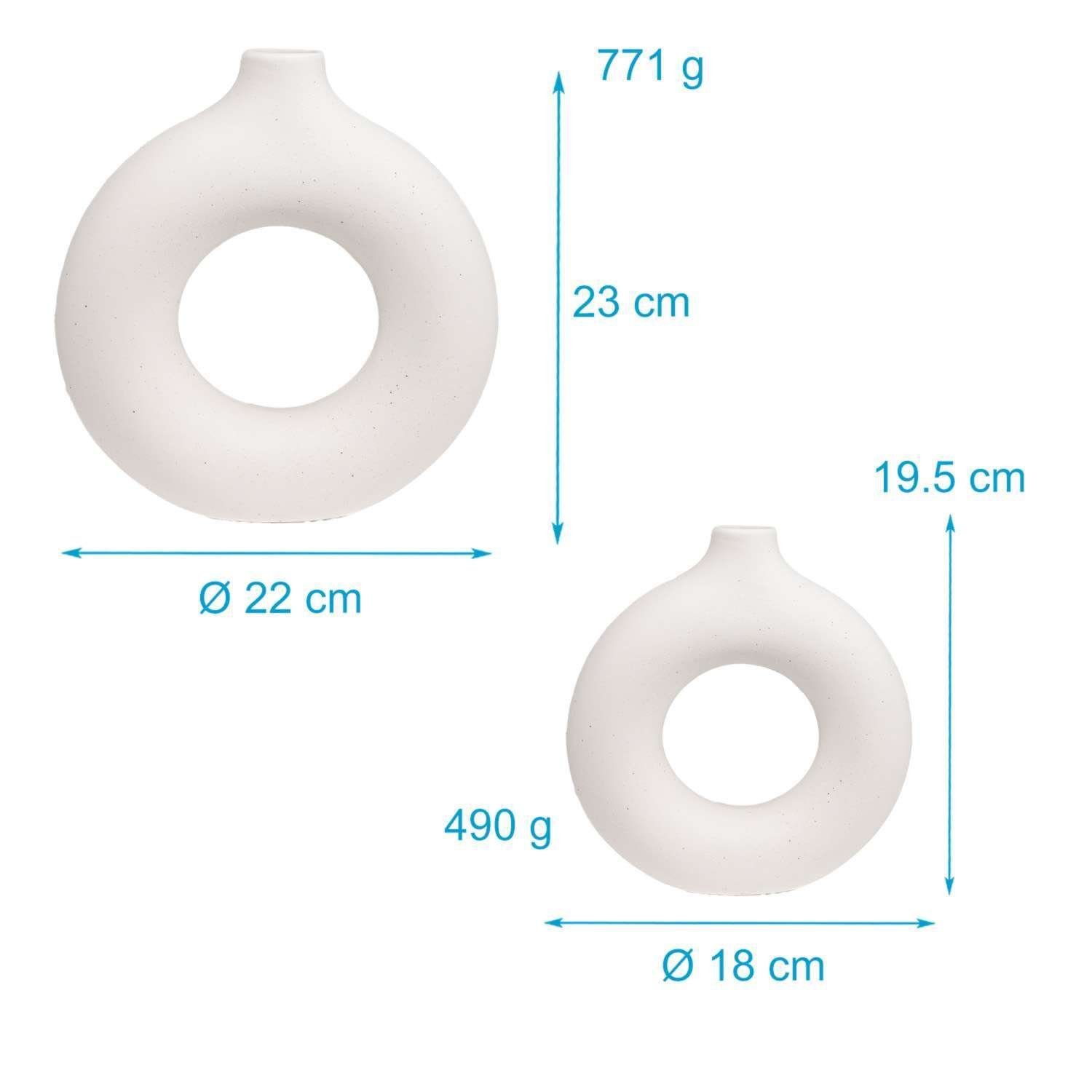 Intirilife Dekovase (2 St), 2-teiliges Vasen günstig online kaufen
