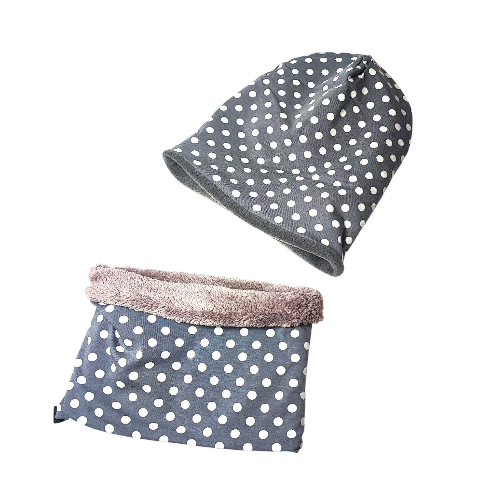 Britta Meier Beanie Warmes Kinder-Set Loop und Beanie (4-8 J) Marke Britta Meier