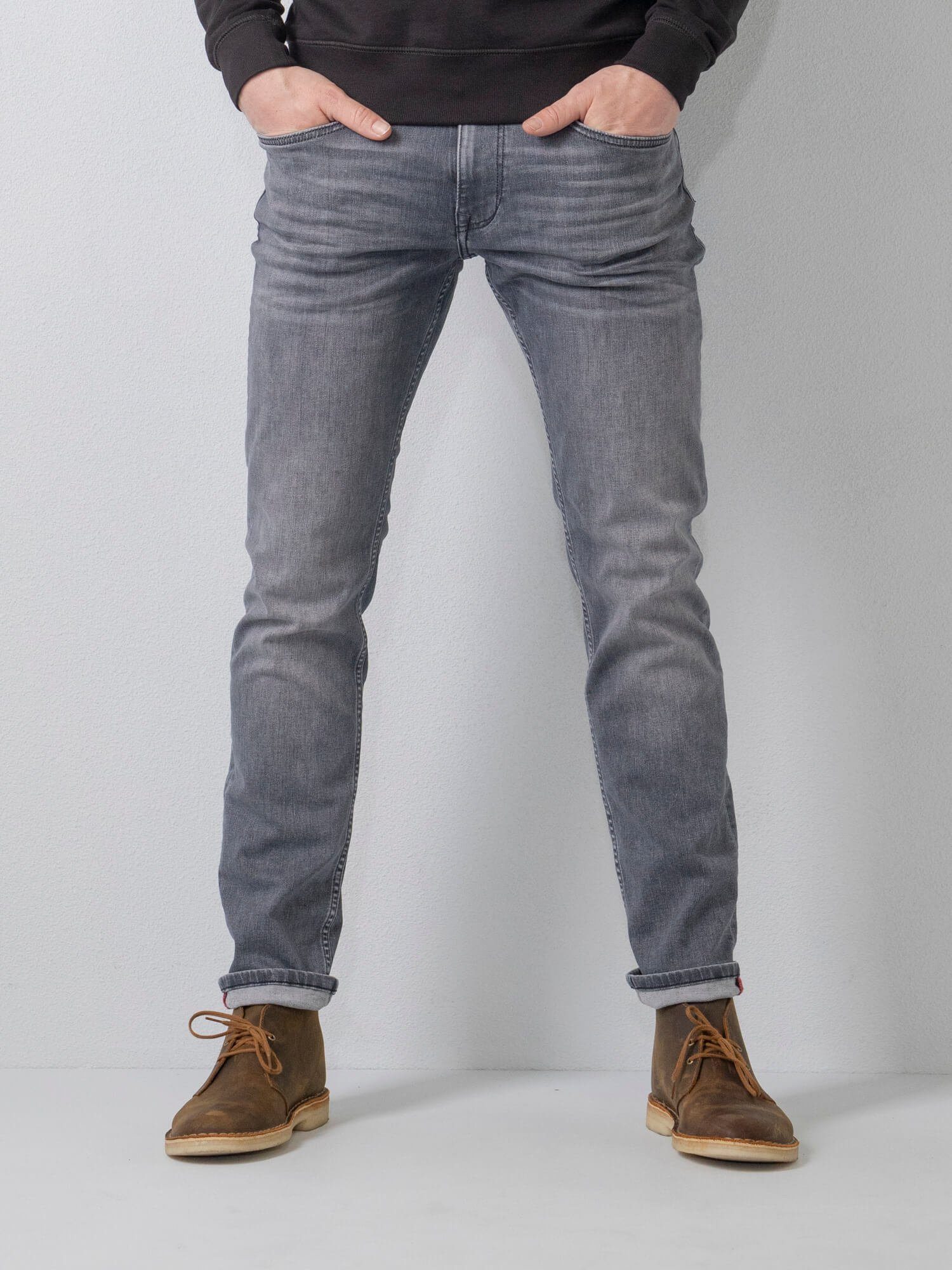 Petrol Industries Langarmbluse Men Denim Tapered