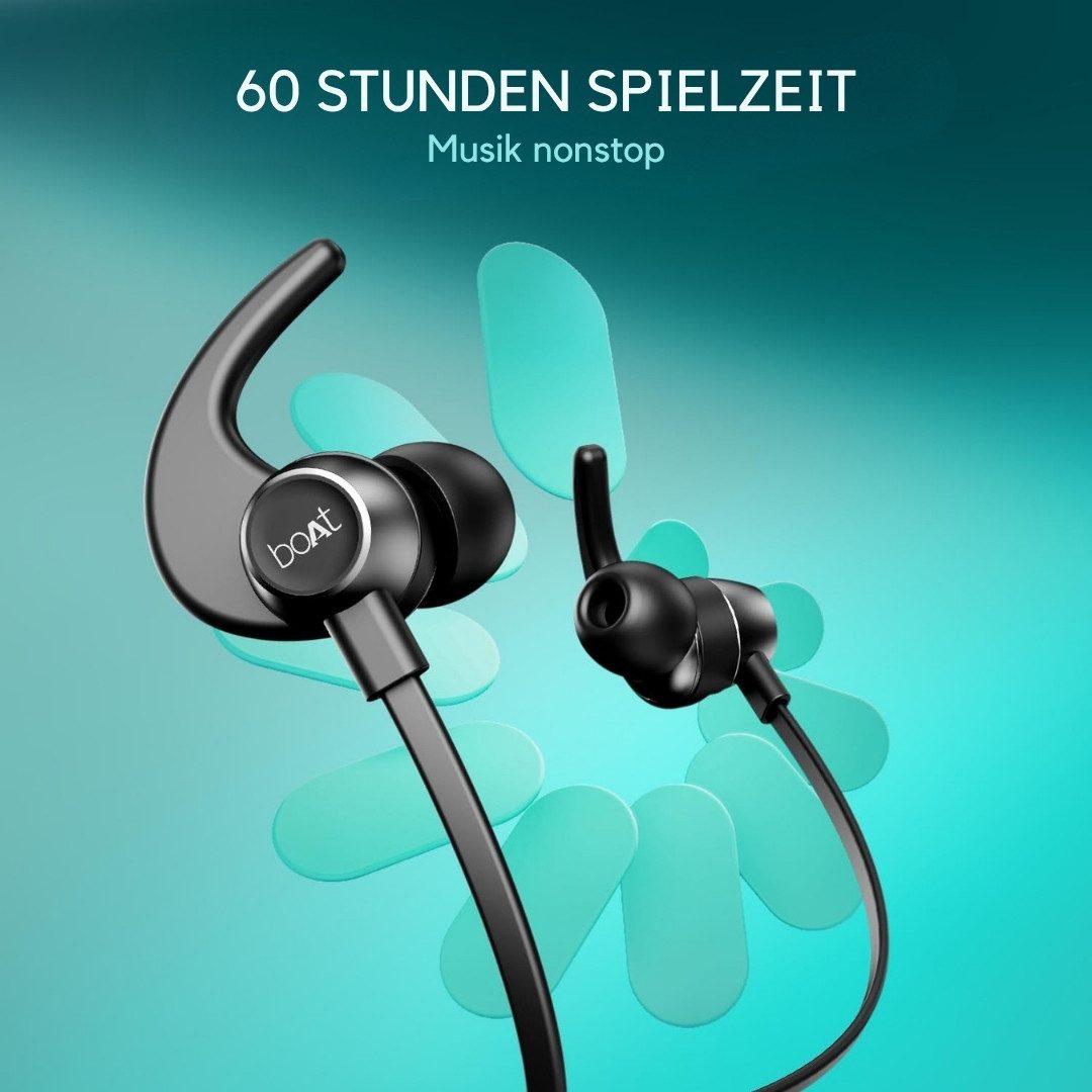 boAt Rockerz 255 Pro+ Bluetooth Nackenbügel In-Ear Ohrhörer Bluetooth-Kopfhörer (Bluetooth, IPX7 wasserdicht, Schnellladen, Dual-Pairing, Magnet) – Bild 2 von 5