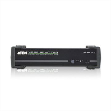 Aten VS174 DVI Dual Link Video-/Audiosplitter, 4fach Audio- & Video-Adapter
