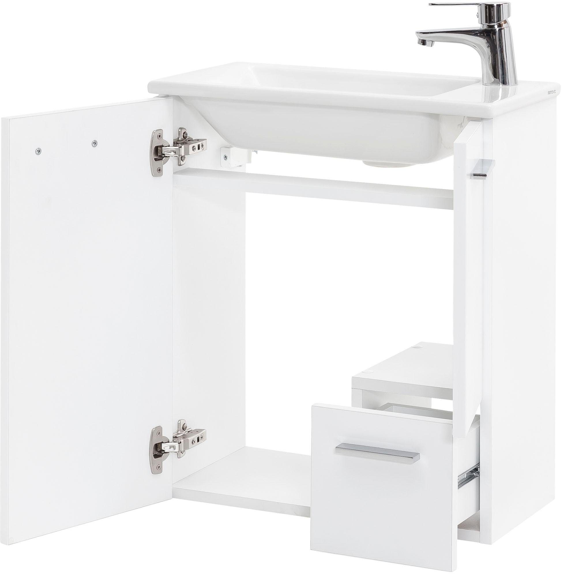 Schildmeyer Waschtisch Matteo, Waschtisch, Made in Germany, B: 50 cm, Solide Verarbeitung - Dieses Produkt ist in Deutschland gefertigt