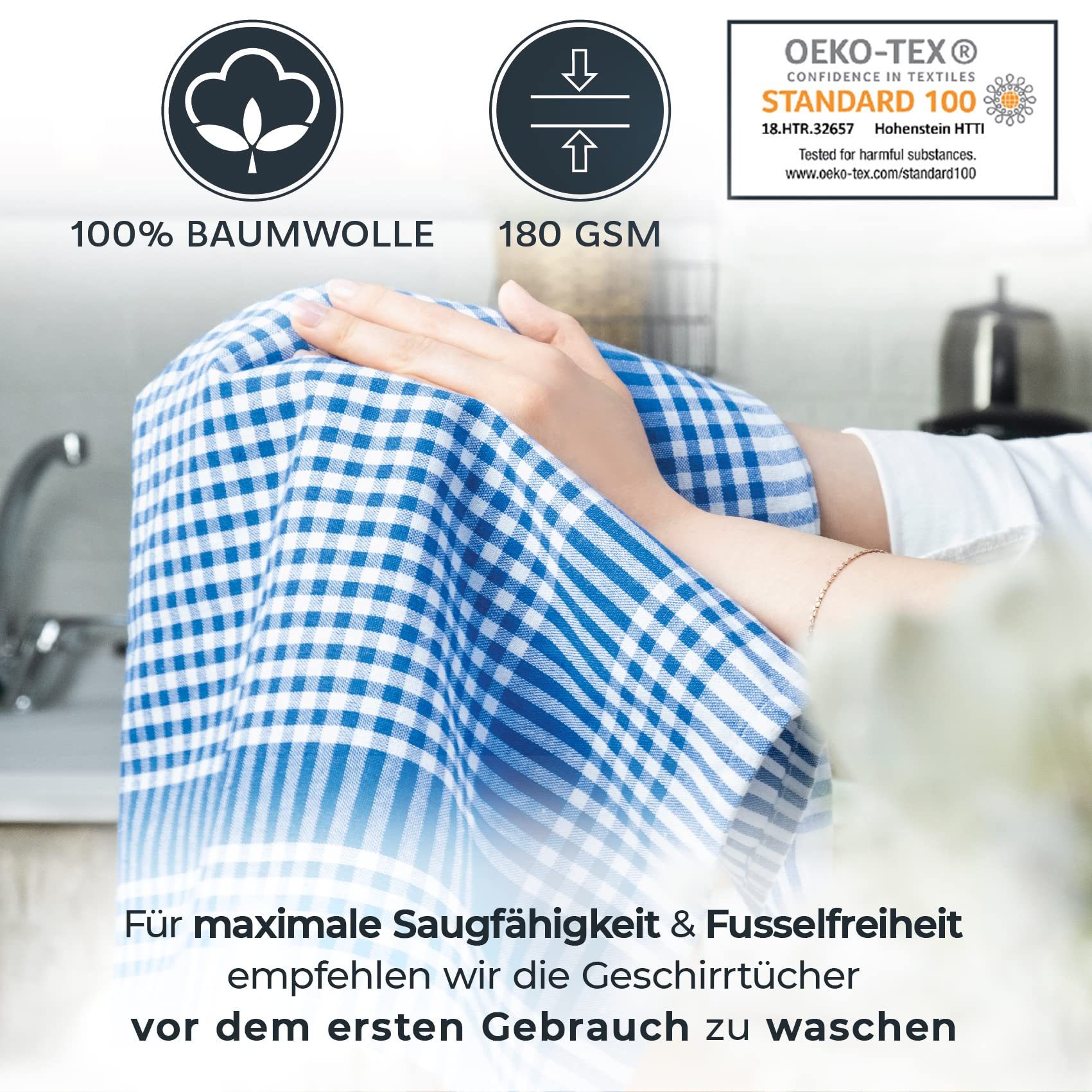 Laynenburg Geschirrtuch 10er Set Premium Geschirrtücher günstig online kaufen