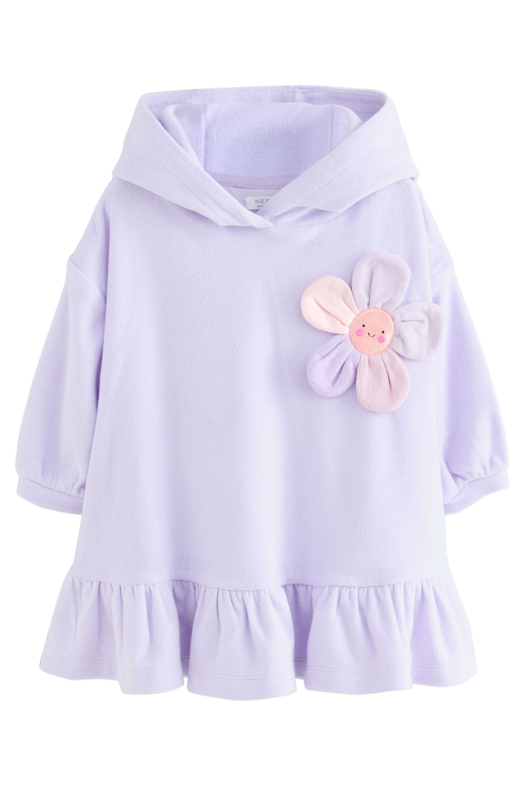 Next Badeponcho Kapuzensweatshirt aus Frottee Blume, günstig online kaufen