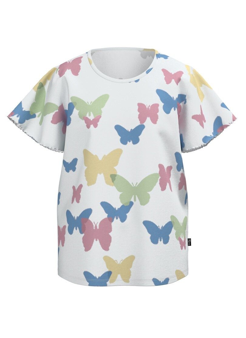 Trigema T-Shirt TRIGEMA T Shirt mit Allover-Druck "Schmetterlinge" (1-tlg) günstig online kaufen