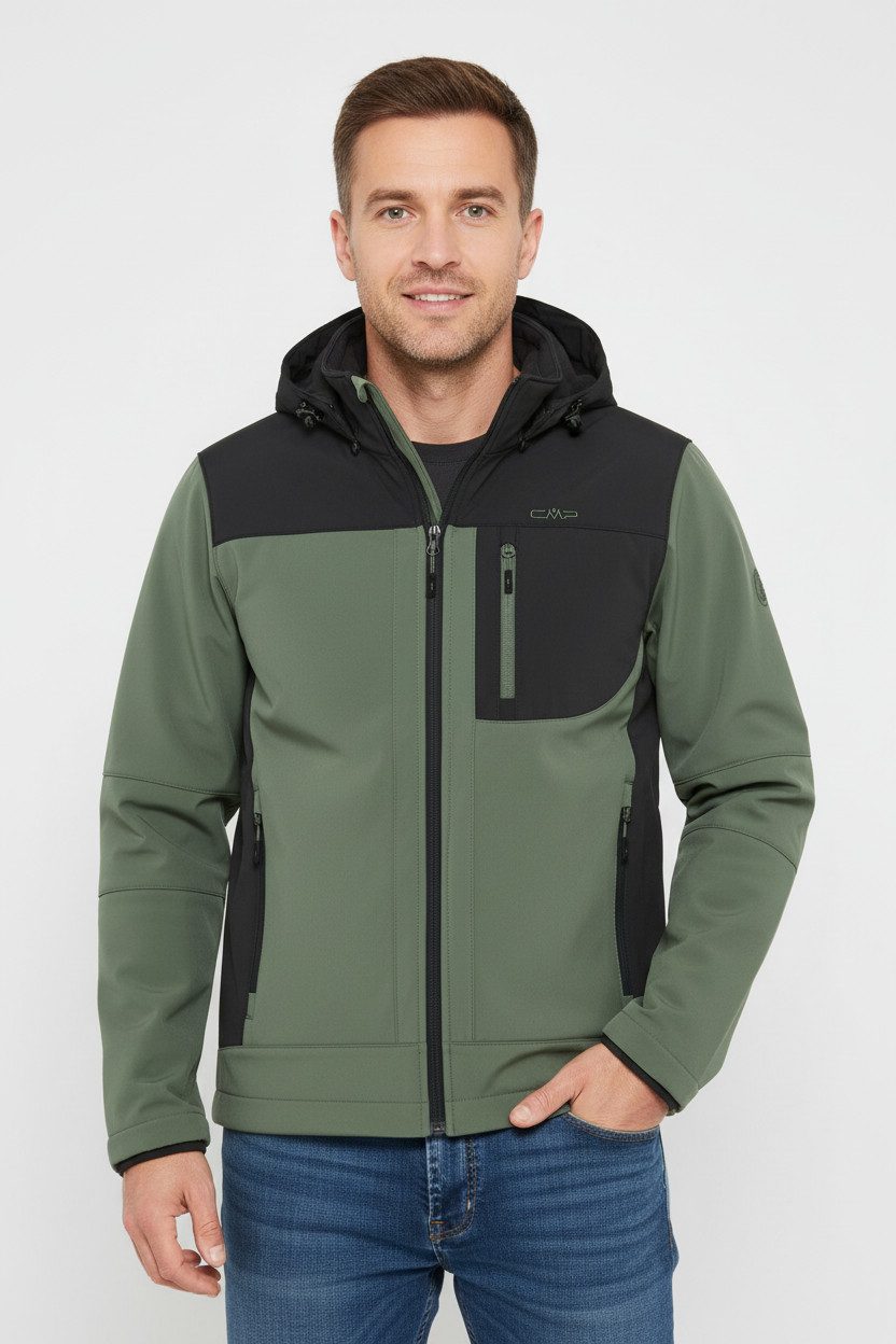 CMP Softshelljacke (1-St) Wasserabweisend & Winddicht & Atmungsaktiv