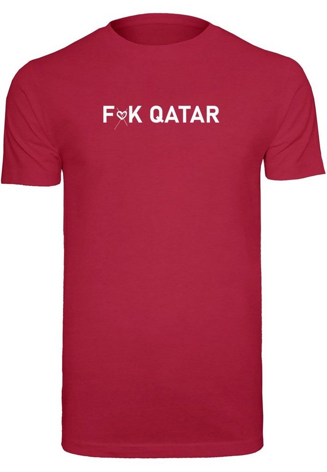 Merchcode T-Shirt Herren F (no heart) K Qatar T-Shirt Round Neck (1-tlg) | T-Shirts