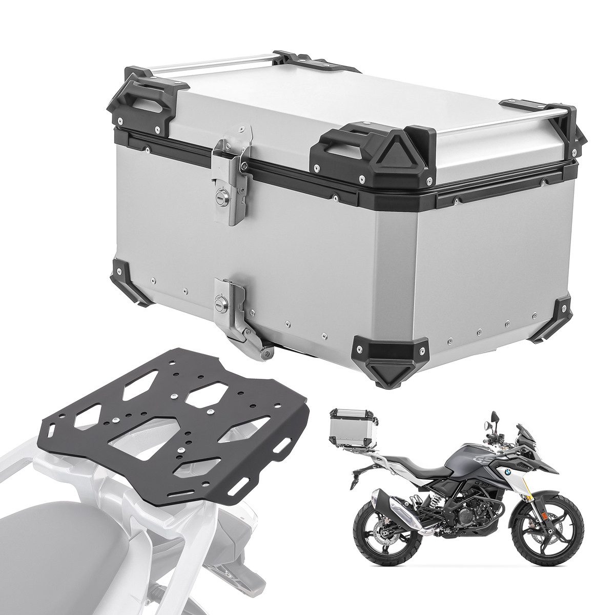 Bagtecs Schraube Set Alu Topcase + Gepäckbrücke passend für BMW G 310 GS 17-25 # XB65 s