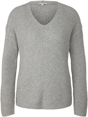 TOM TAILOR V-Ausschnitt-Pullover