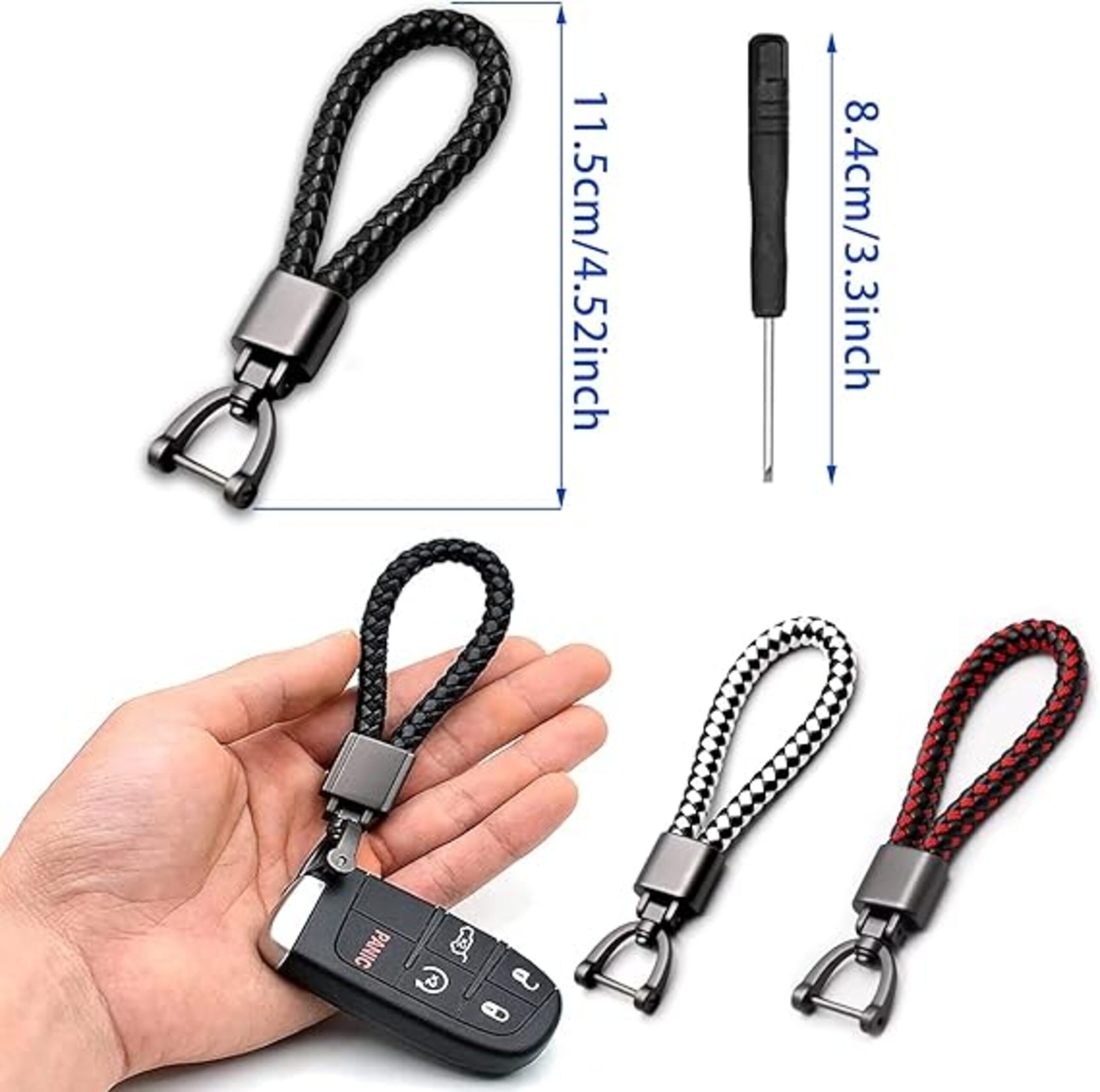 Stelby Schlüsselanhänger Schlüsselanhänger Leder – 3 günstig online kaufen