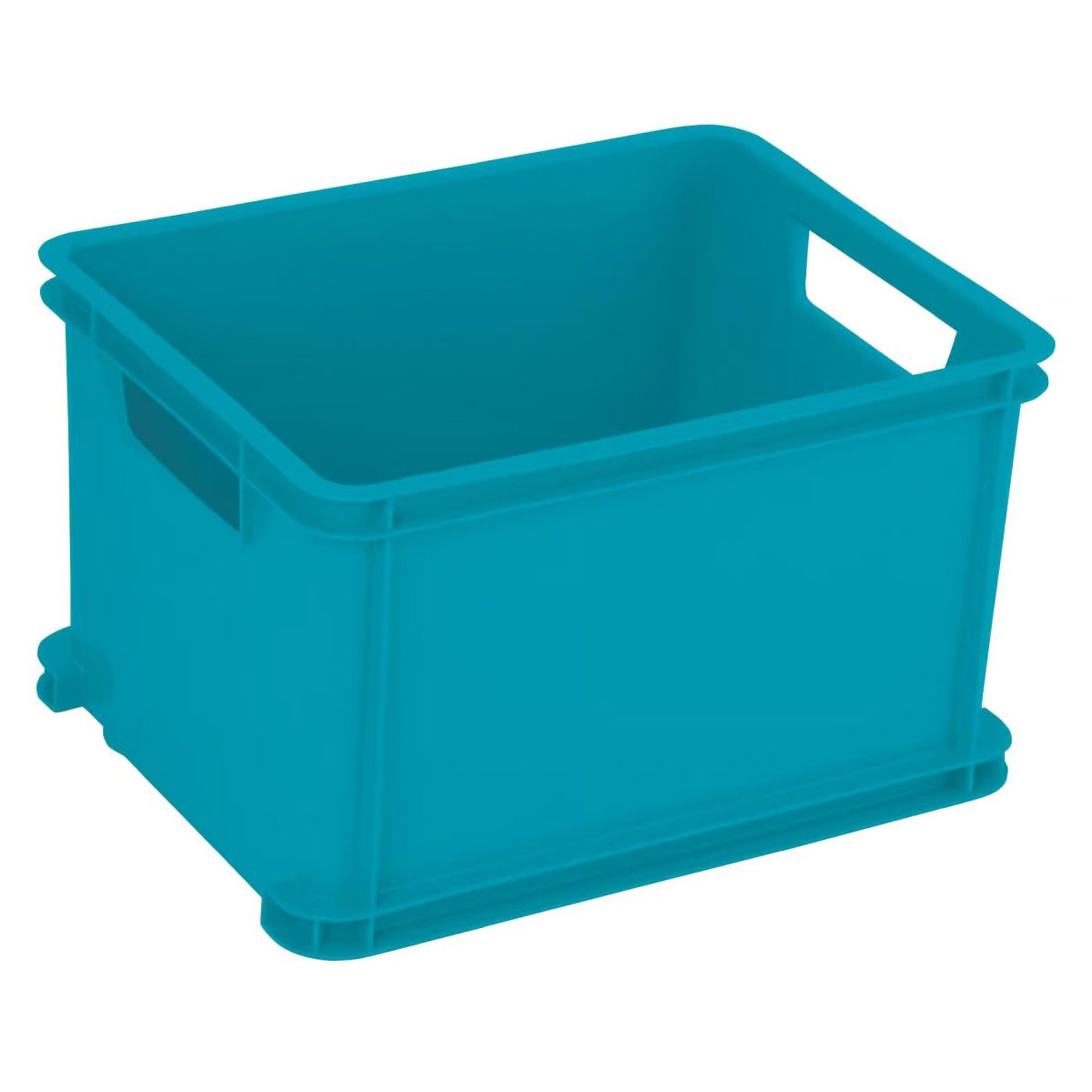 Curver Aufbewahrungsbox Curver Unibox Classic S Stapelbox 15L Türkisblau, hohe Tragkraft, stapelbar