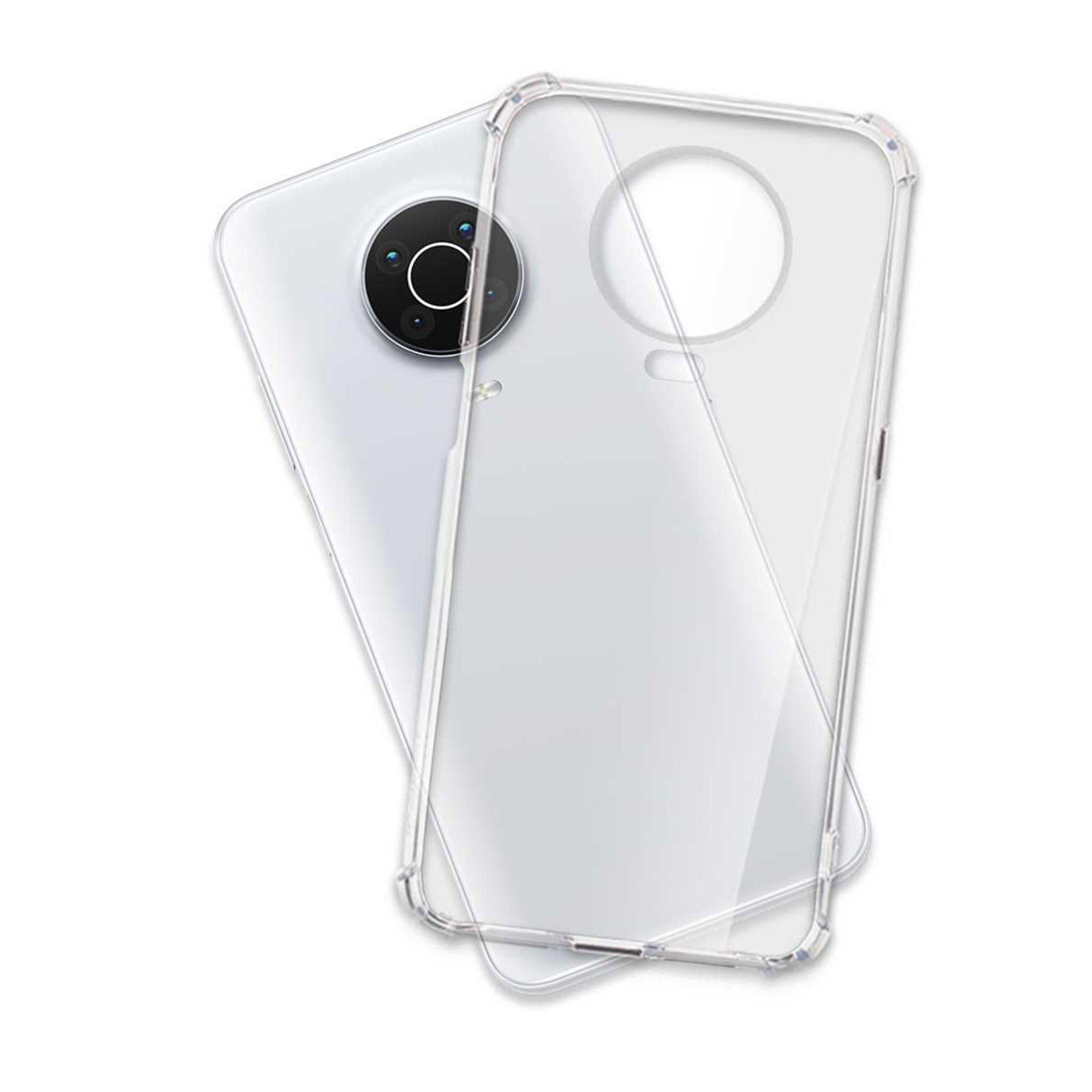 mtb more energy Smartphone-Hülle Clear Armor Case für Nokia G10, G20 (Nokia 6.3), Transparente TPU Schutzhülle Case Backcover mit Anti-Shock Verstärkung